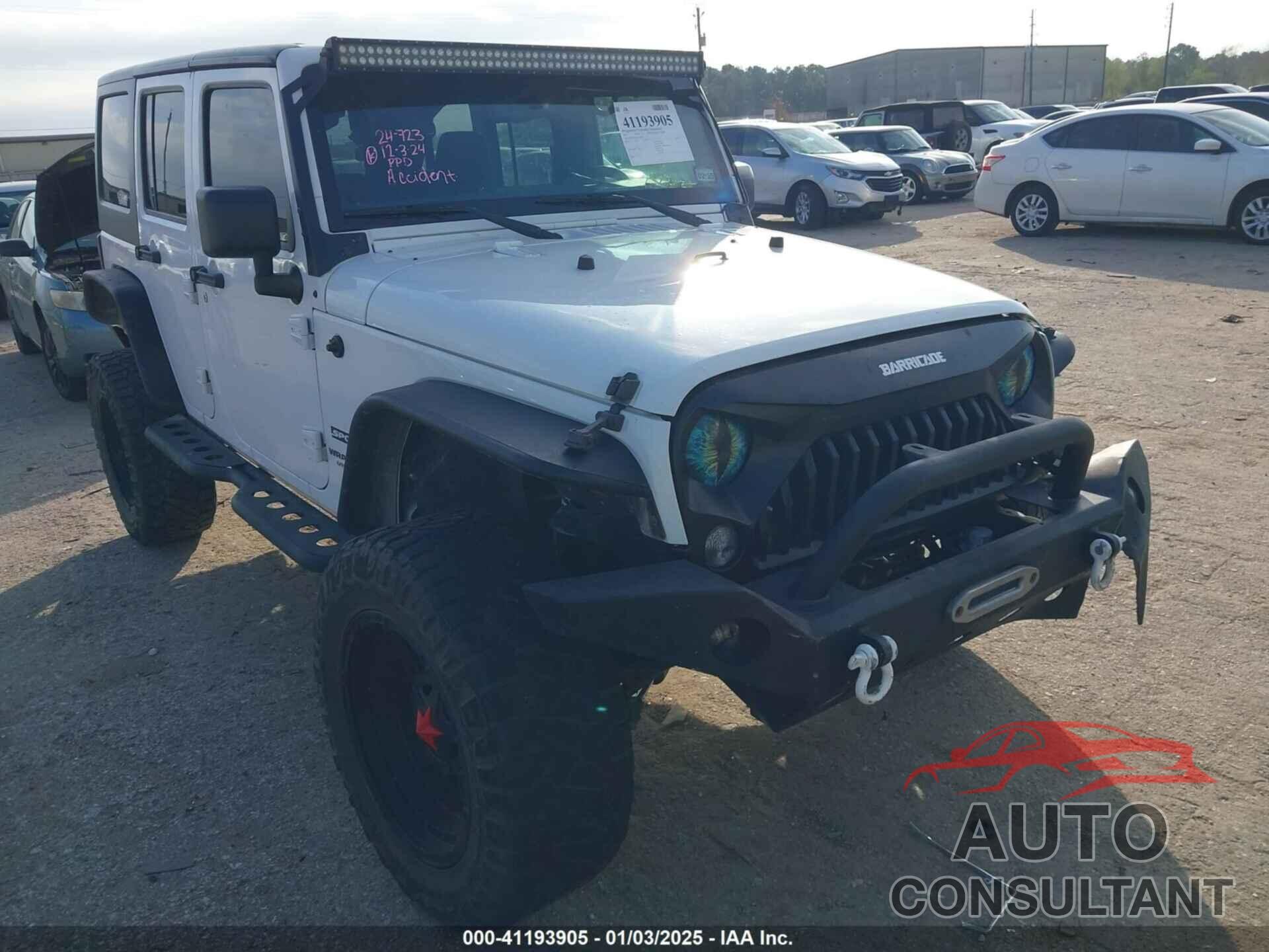JEEP WRANGLER UNLIMITED 2017 - 1C4HJWDG1HL580136