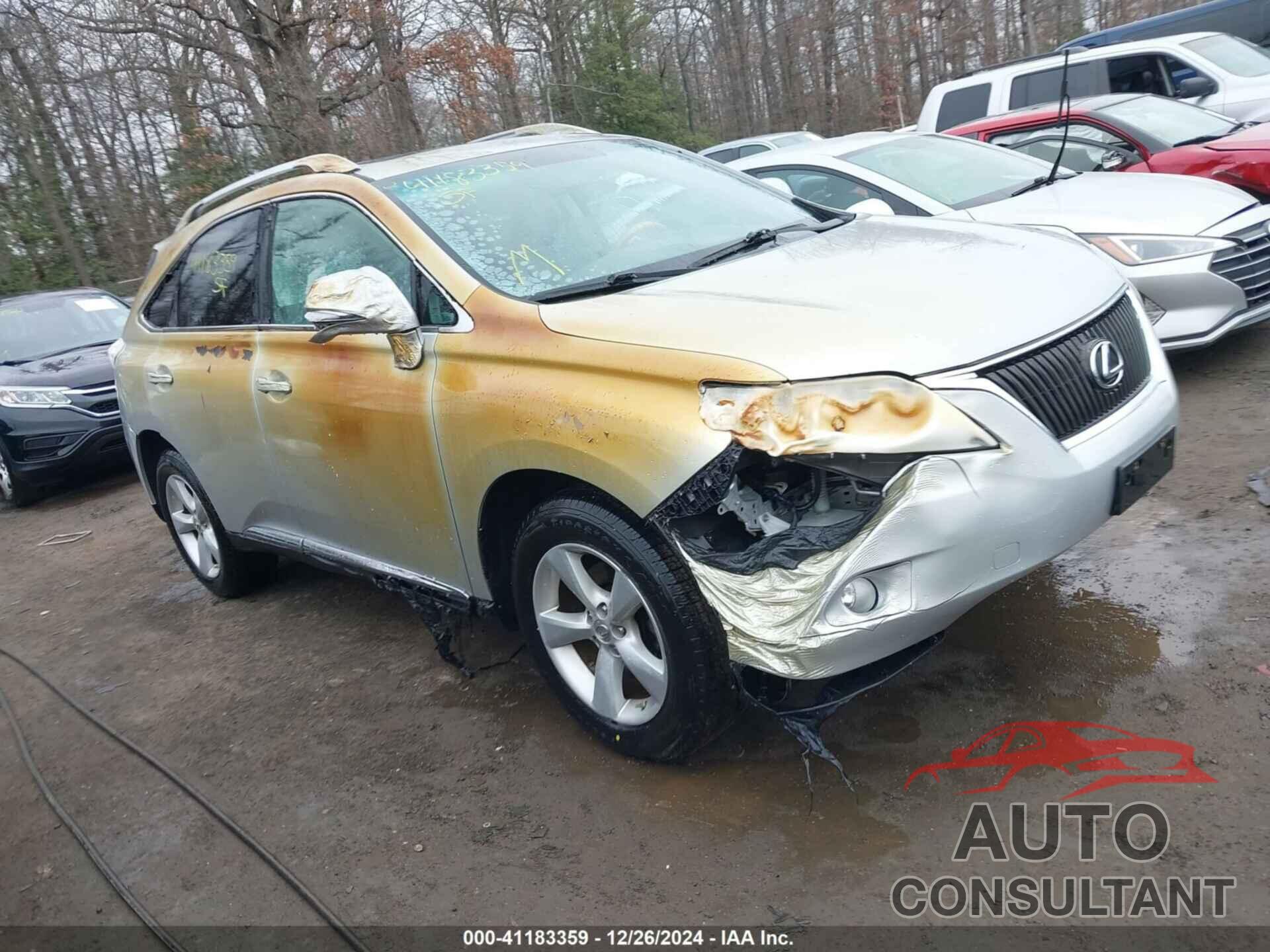 LEXUS RX 350 2010 - 2T2BK1BA0AC062886