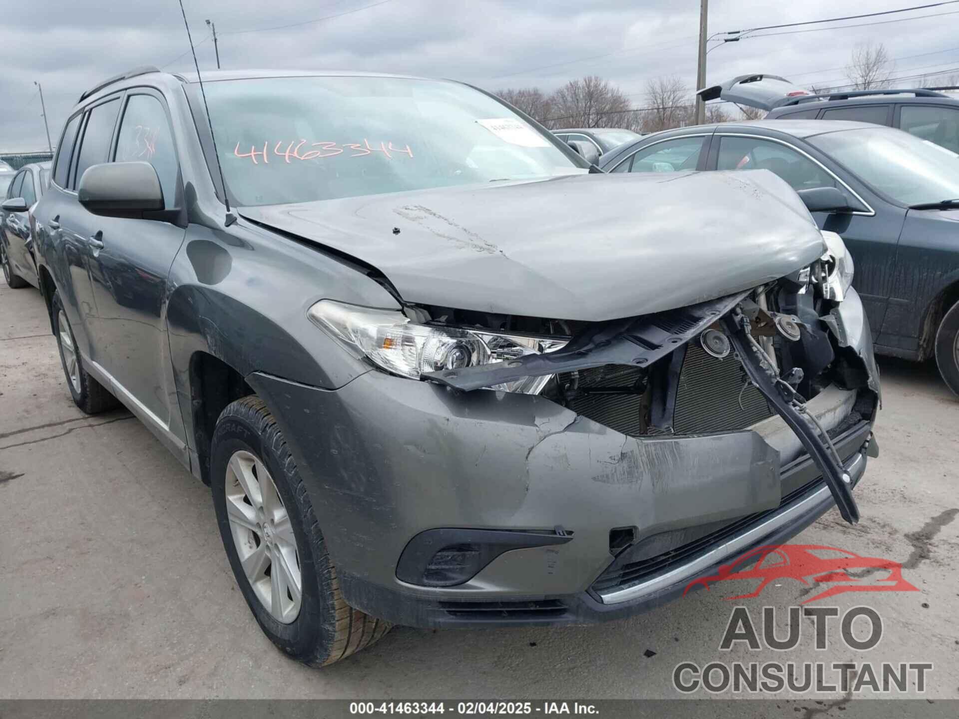 TOYOTA HIGHLANDER 2012 - 5TDBK3EH7CS134363
