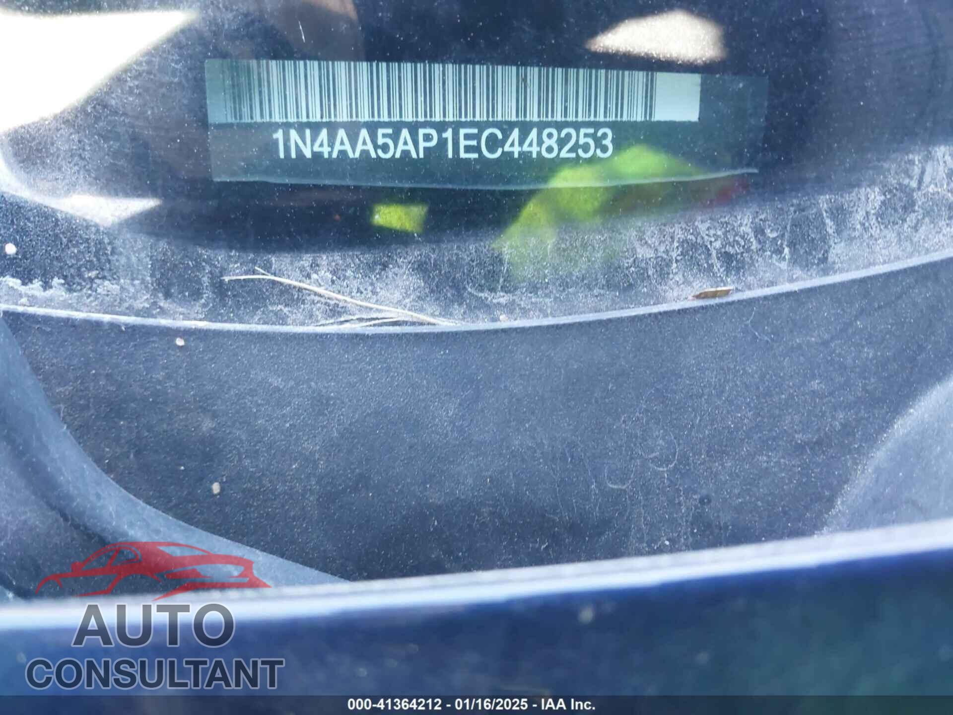 NISSAN MAXIMA 2014 - 1N4AA5AP1EC448253