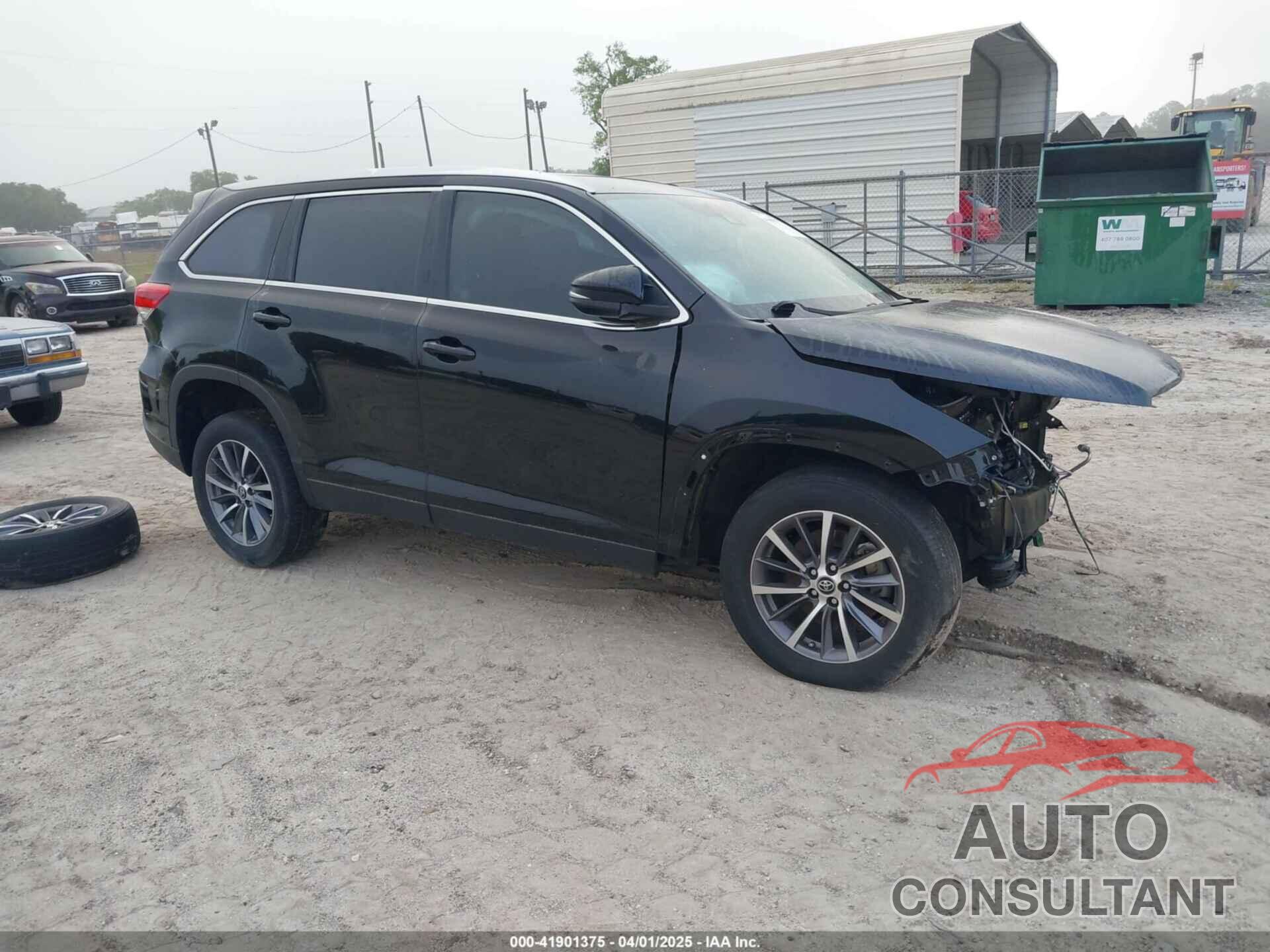 TOYOTA HIGHLANDER 2019 - 5TDKZRFH9KS325116