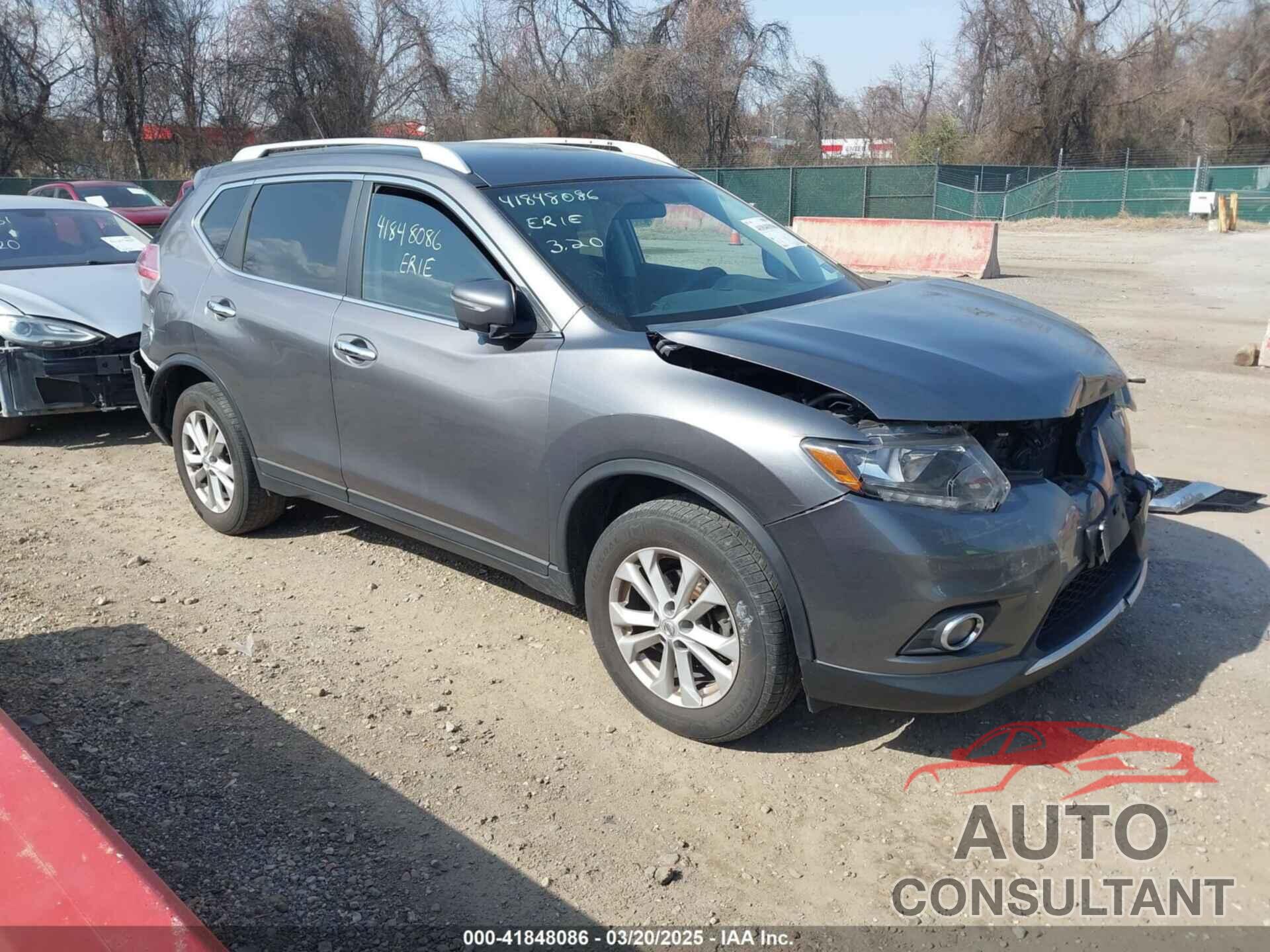 NISSAN ROGUE 2015 - KNMAT2MV1FP524545