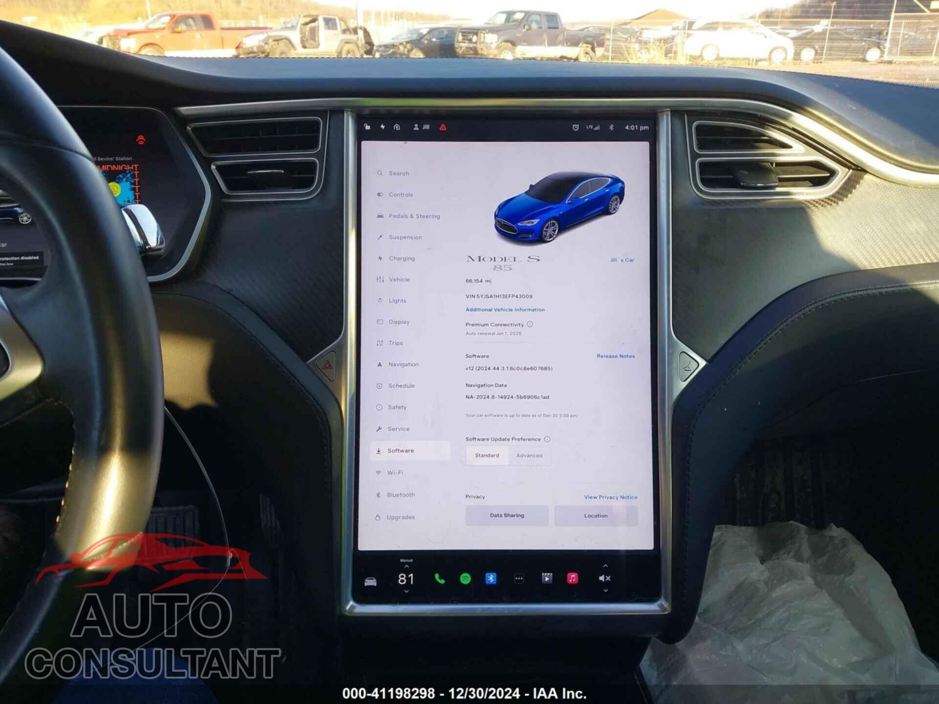 TESLA MODEL S 2014 - 5YJSA1H13EFP43009