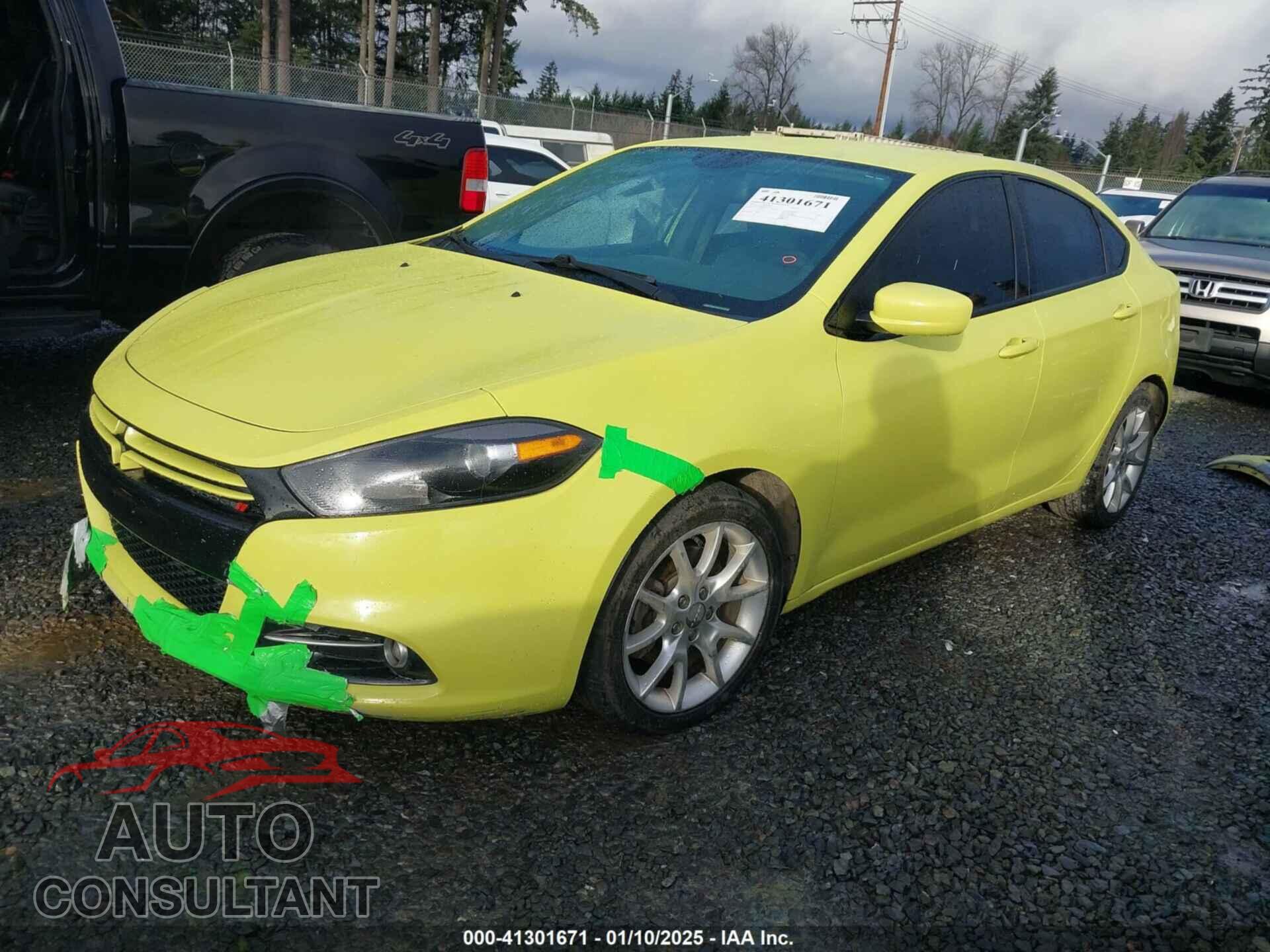DODGE DART 2013 - 1C3CDFBH9DD142714