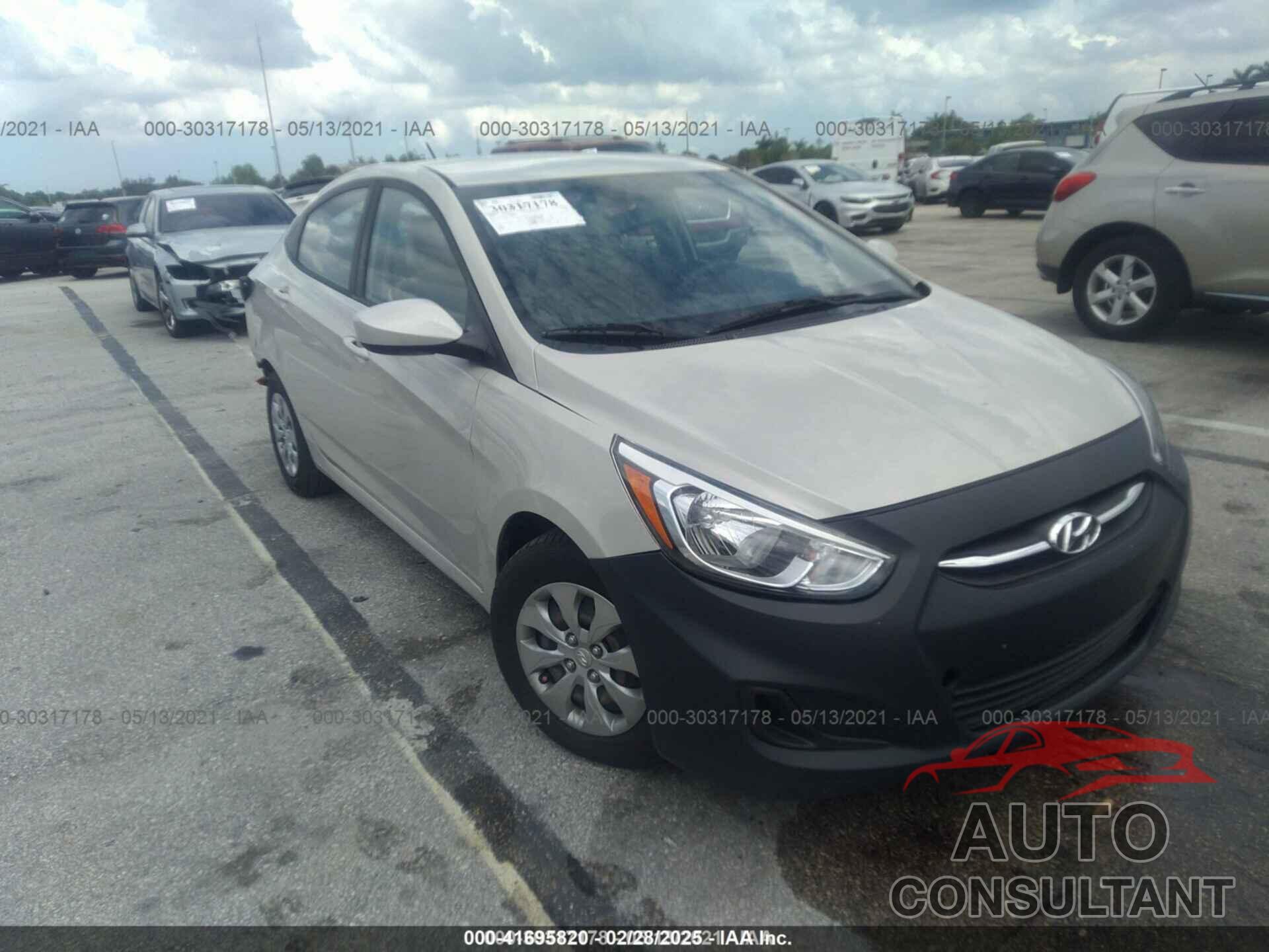 HYUNDAI ACCENT 2016 - KMHCT4AE3GU137129
