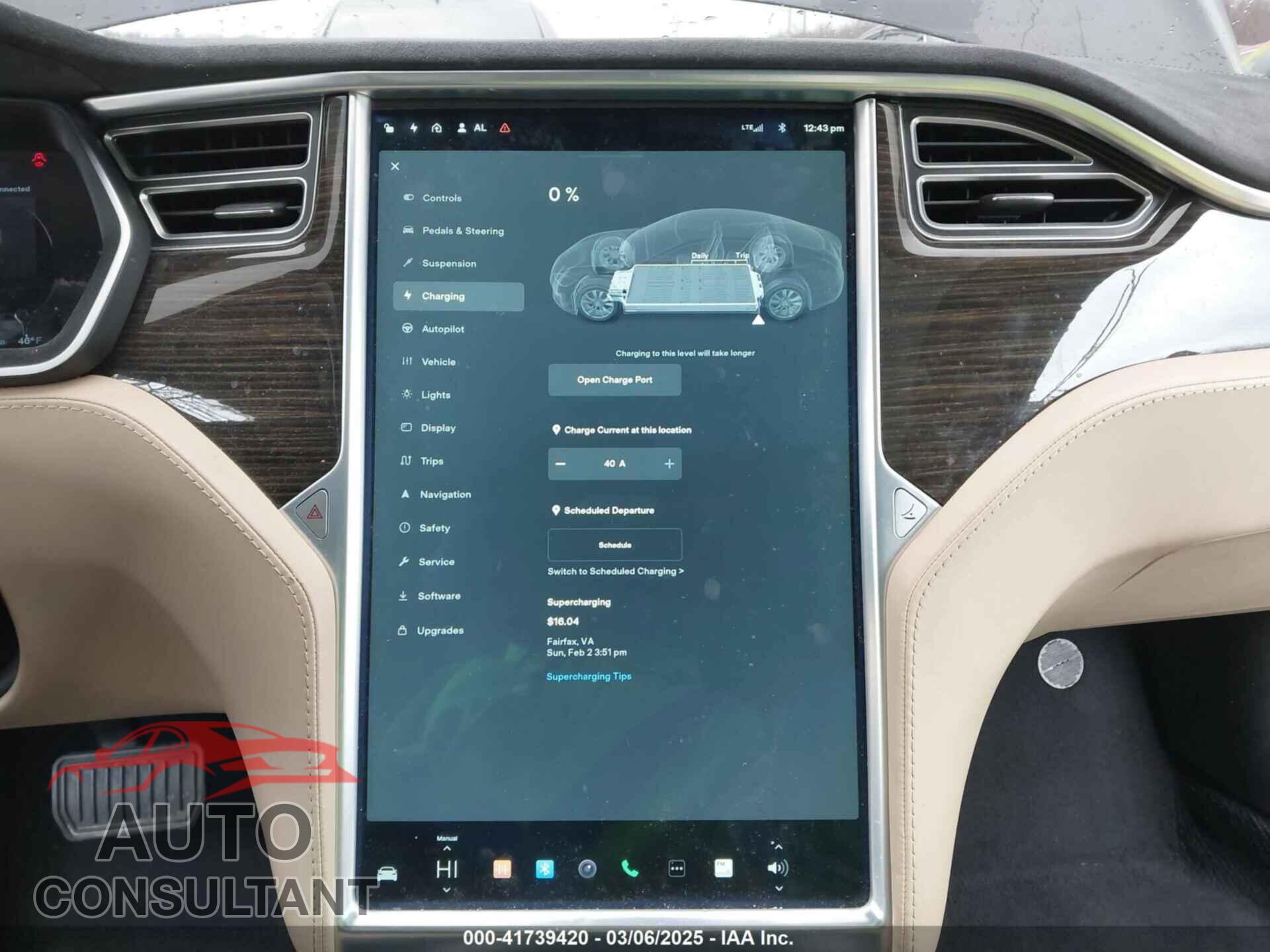 TESLA MODEL S 2015 - 5YJSA1E20FF107291