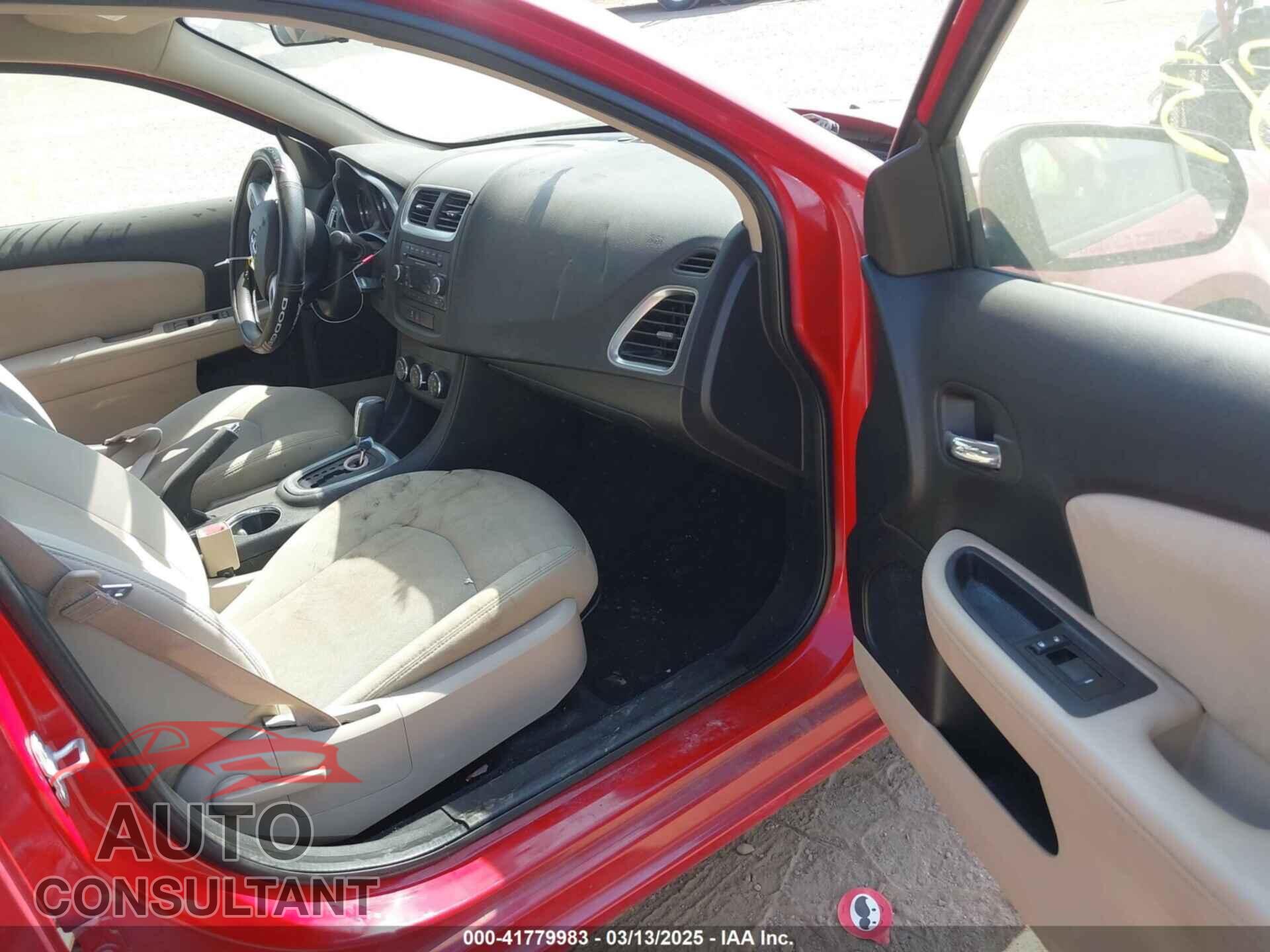 DODGE AVENGER 2012 - 1C3CDZCB6CN156719