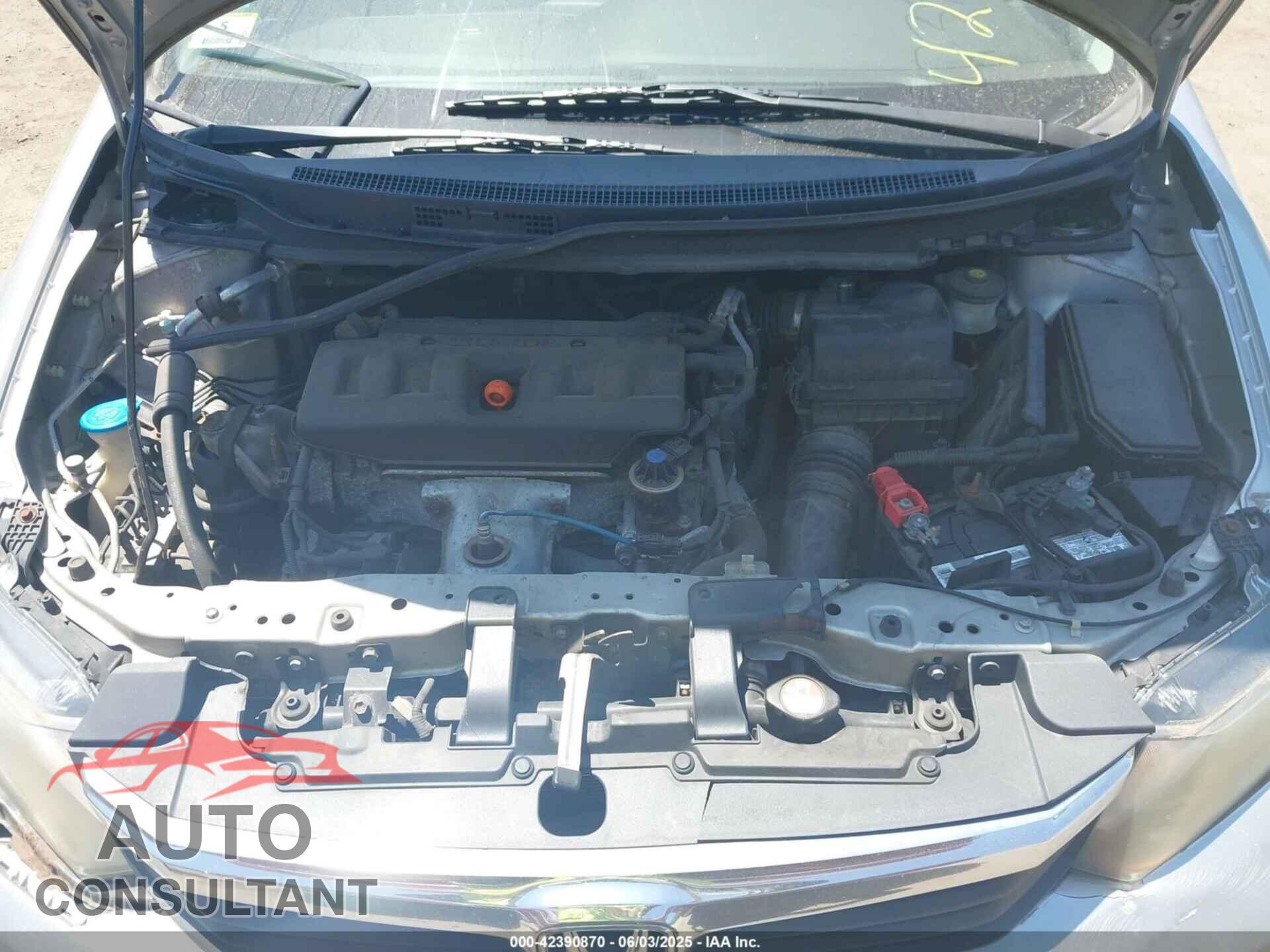 HONDA CIVIC 2012 - 19XFB2F56CE368357