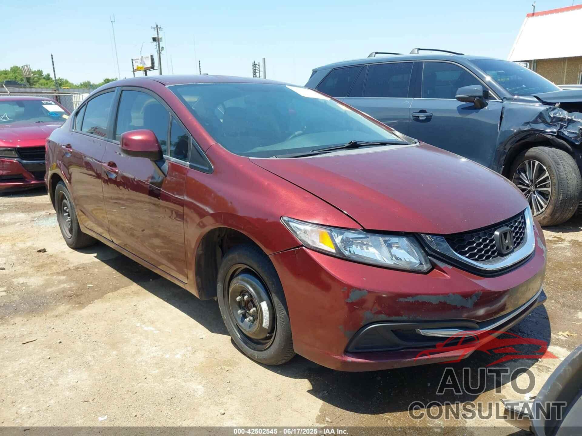 HONDA CIVIC 2013 - 19XFB2F58DE039709