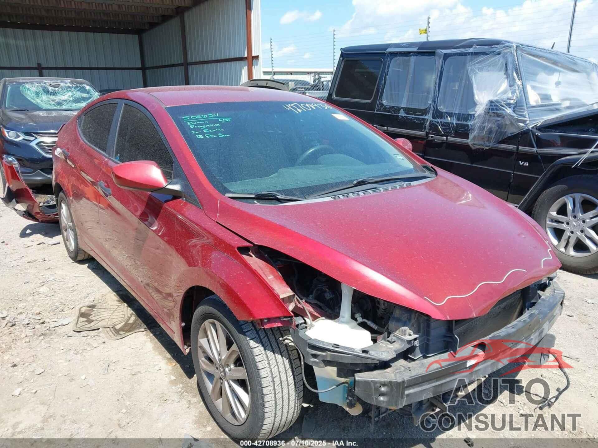 HYUNDAI ELANTRA 2014 - 5NPDH4AE6EH485122