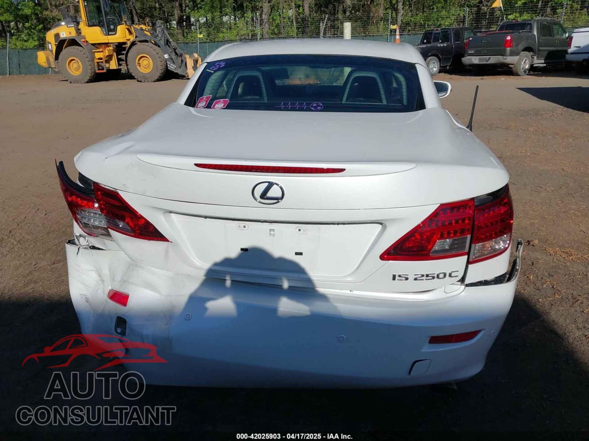LEXUS IS 250C 2012 - JTHFF2C20C2524497
