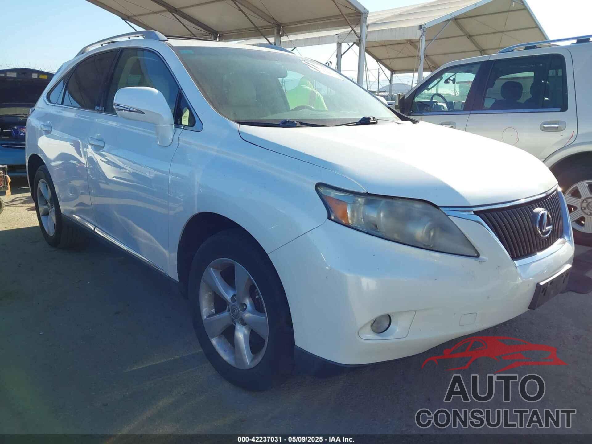 LEXUS RX 350 2010 - 2T2BK1BA4AC065922