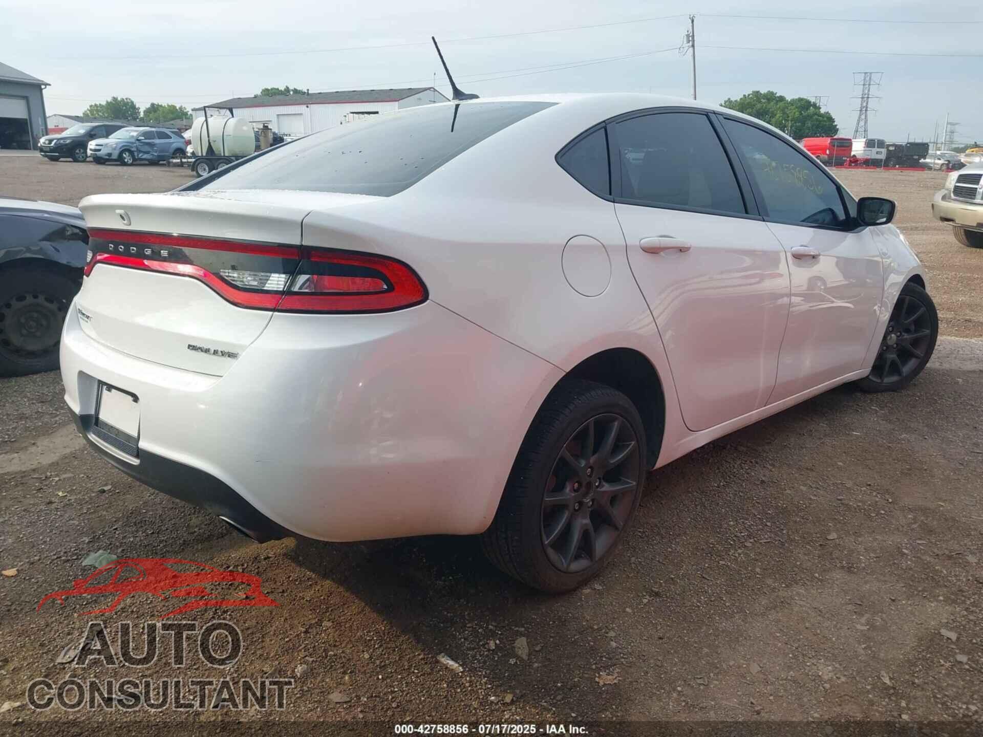 DODGE DART 2015 - 1C3CDFBB4FD391212