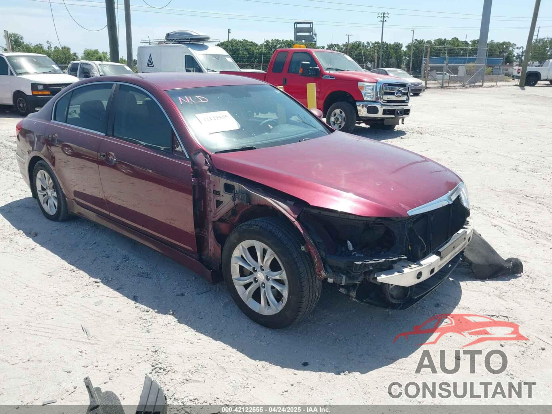 HYUNDAI GENESIS 2012 - KMHGC4DD3CU188404