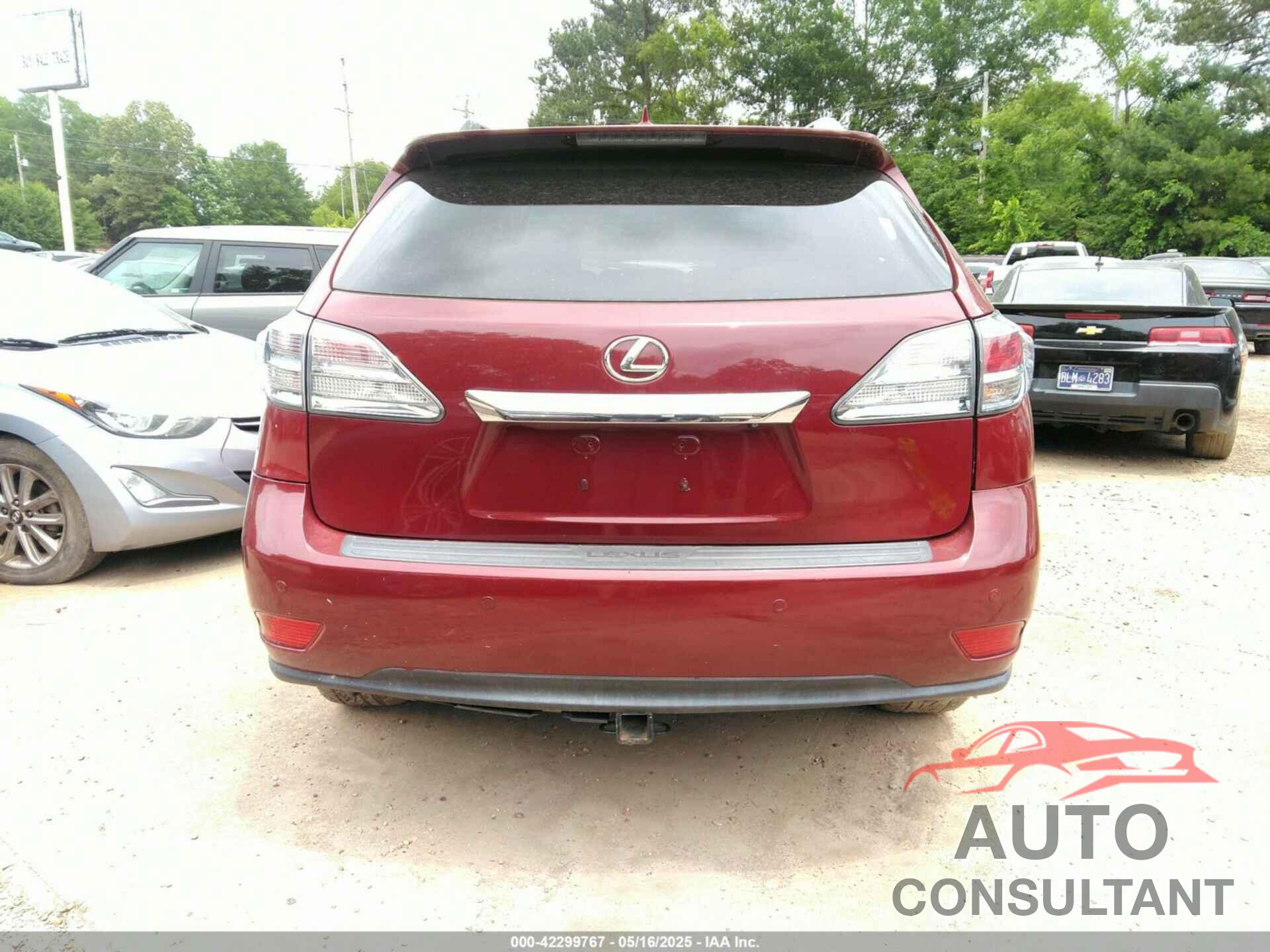 LEXUS RX 350 2010 - 2T2ZK1BA4AC029940