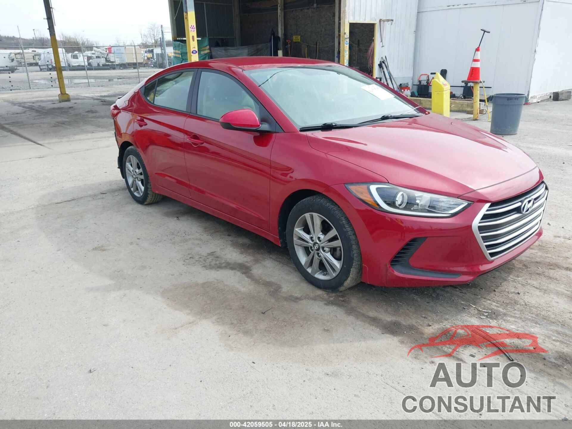 HYUNDAI ELANTRA 2017 - KMHD84LF9HU228306