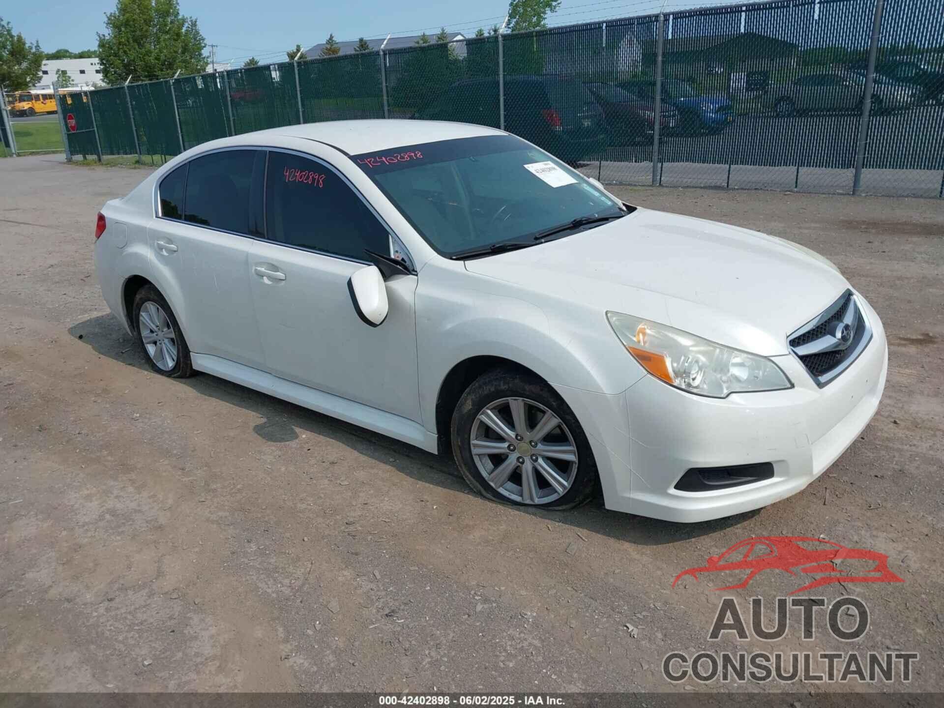 SUBARU LEGACY 2012 - 4S3BMBB63C3010115