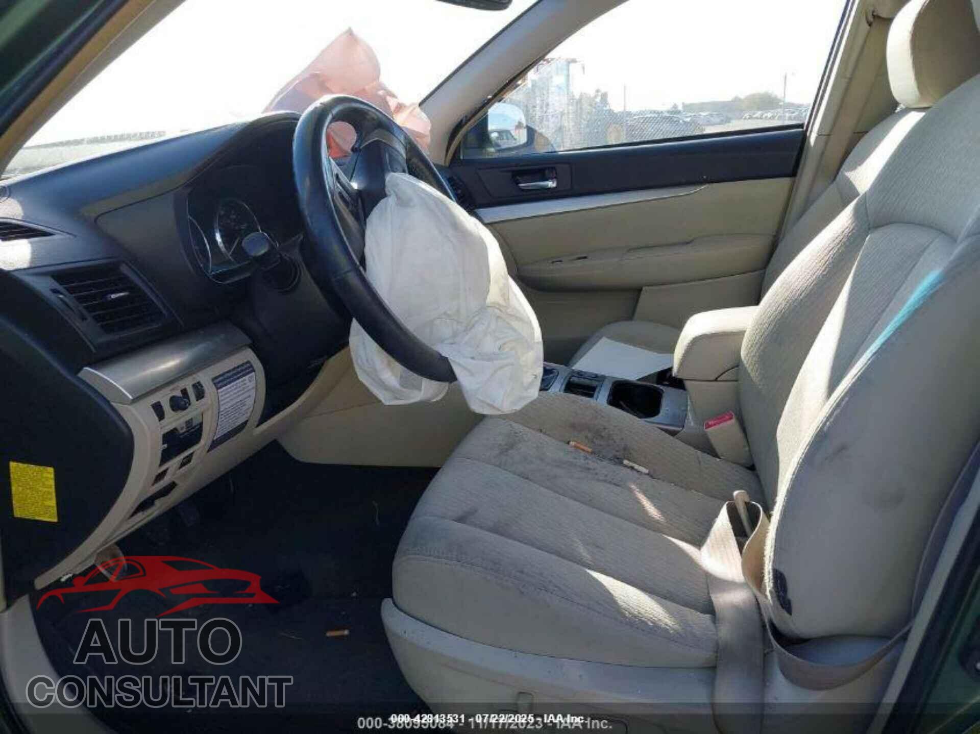 SUBARU OUTBACK 2012 - 4S4BRBFC7C1216191