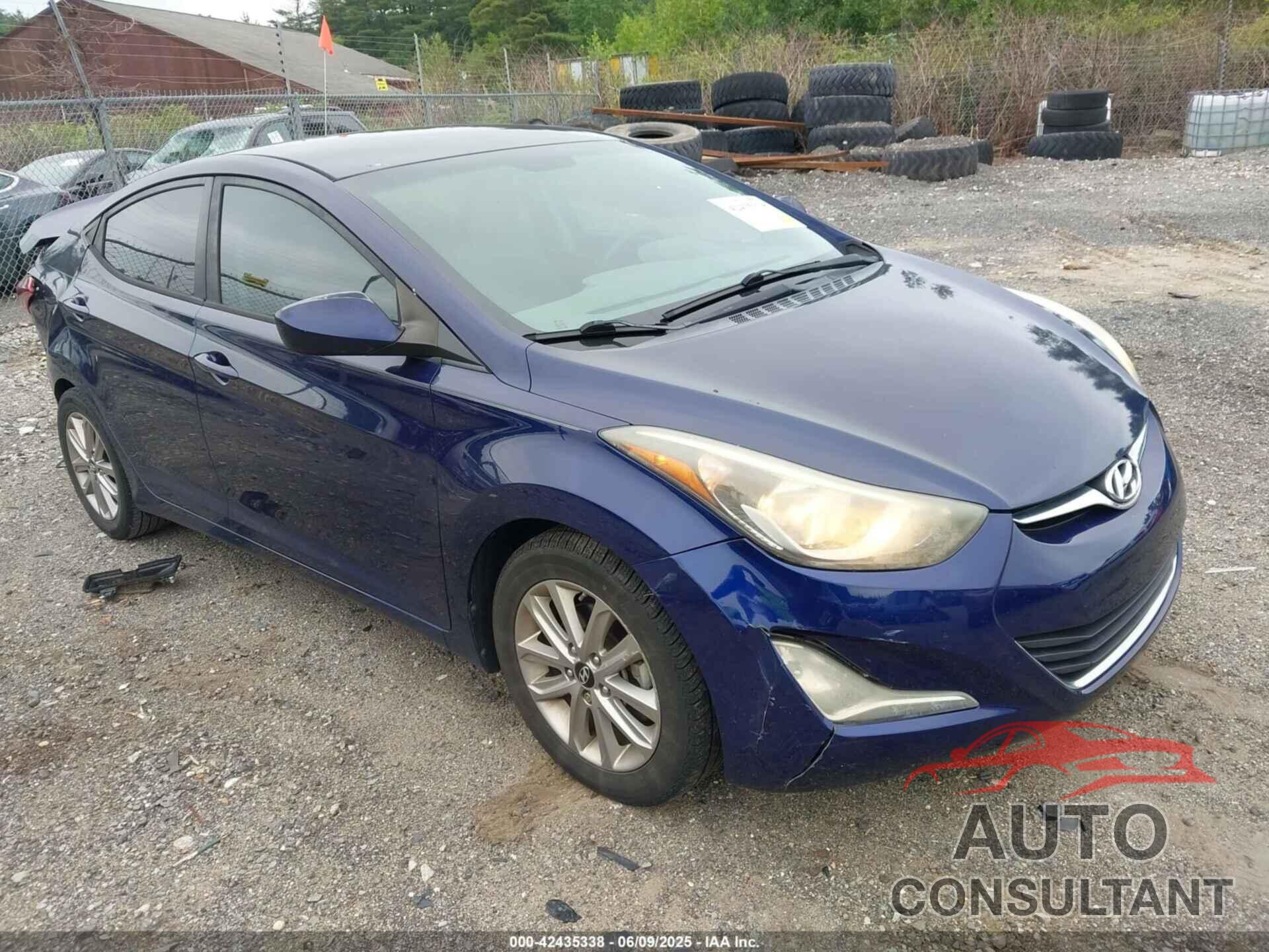 HYUNDAI ELANTRA 2014 - 5NPDH4AE6EH498727