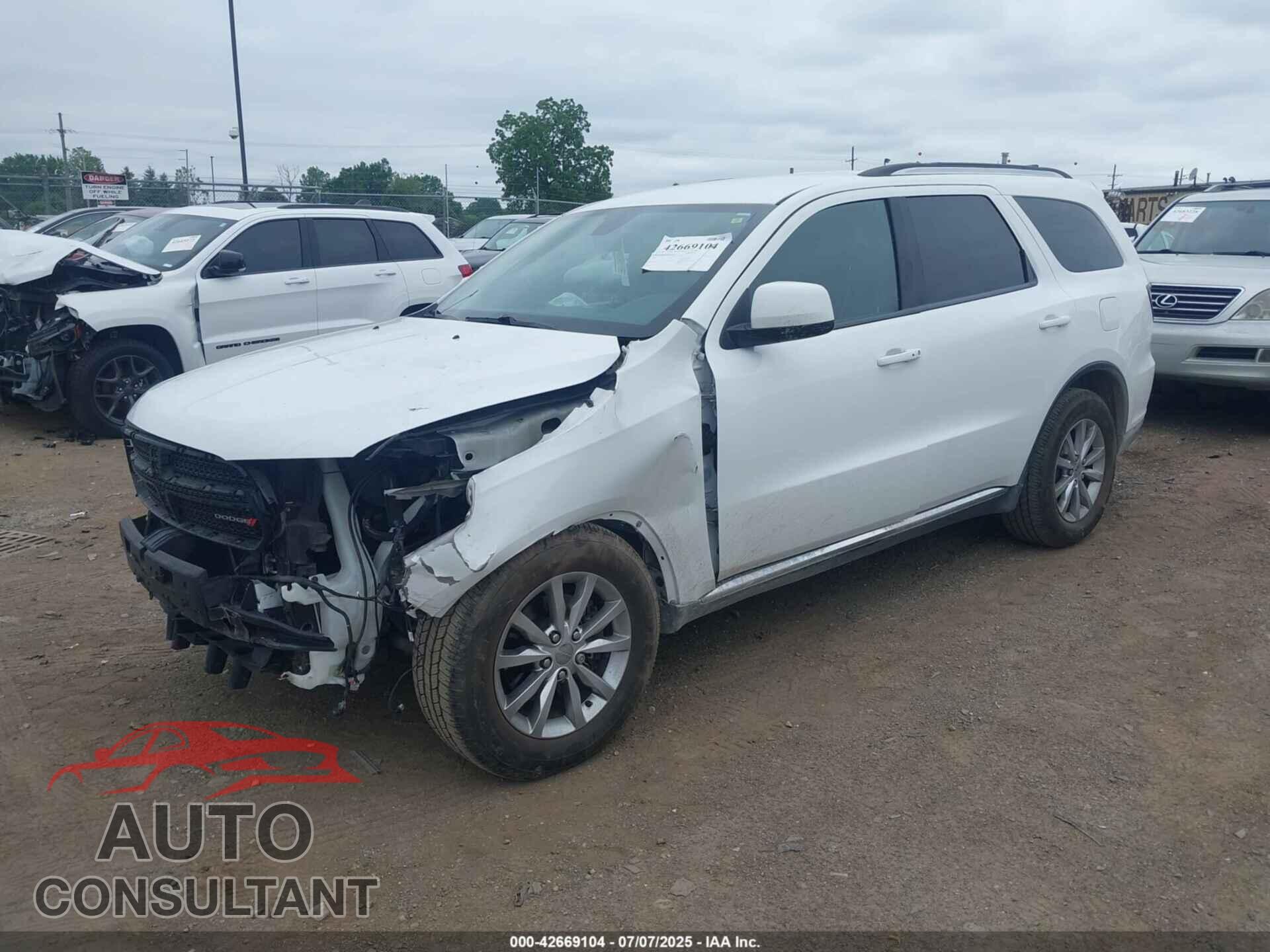 DODGE DURANGO 2017 - 1C4RDJAGXHC619437
