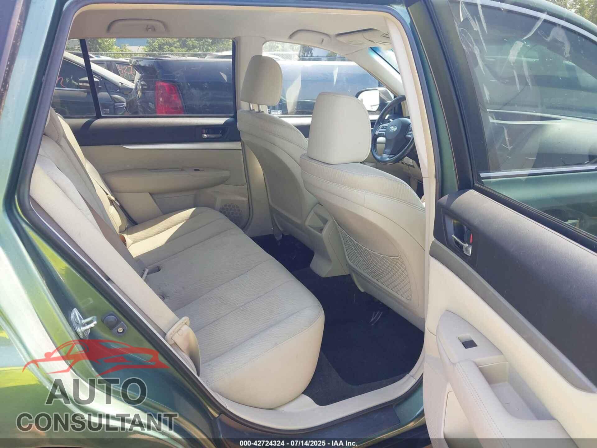 SUBARU OUTBACK 2012 - 4S4BRBCCXC3227291