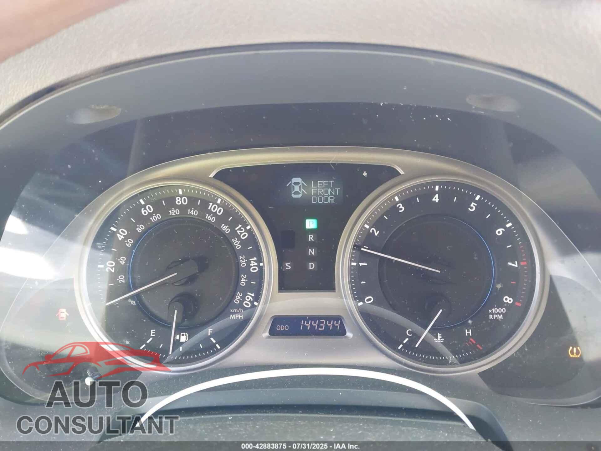 LEXUS IS 250 2010 - JTHBF5C20A5124760