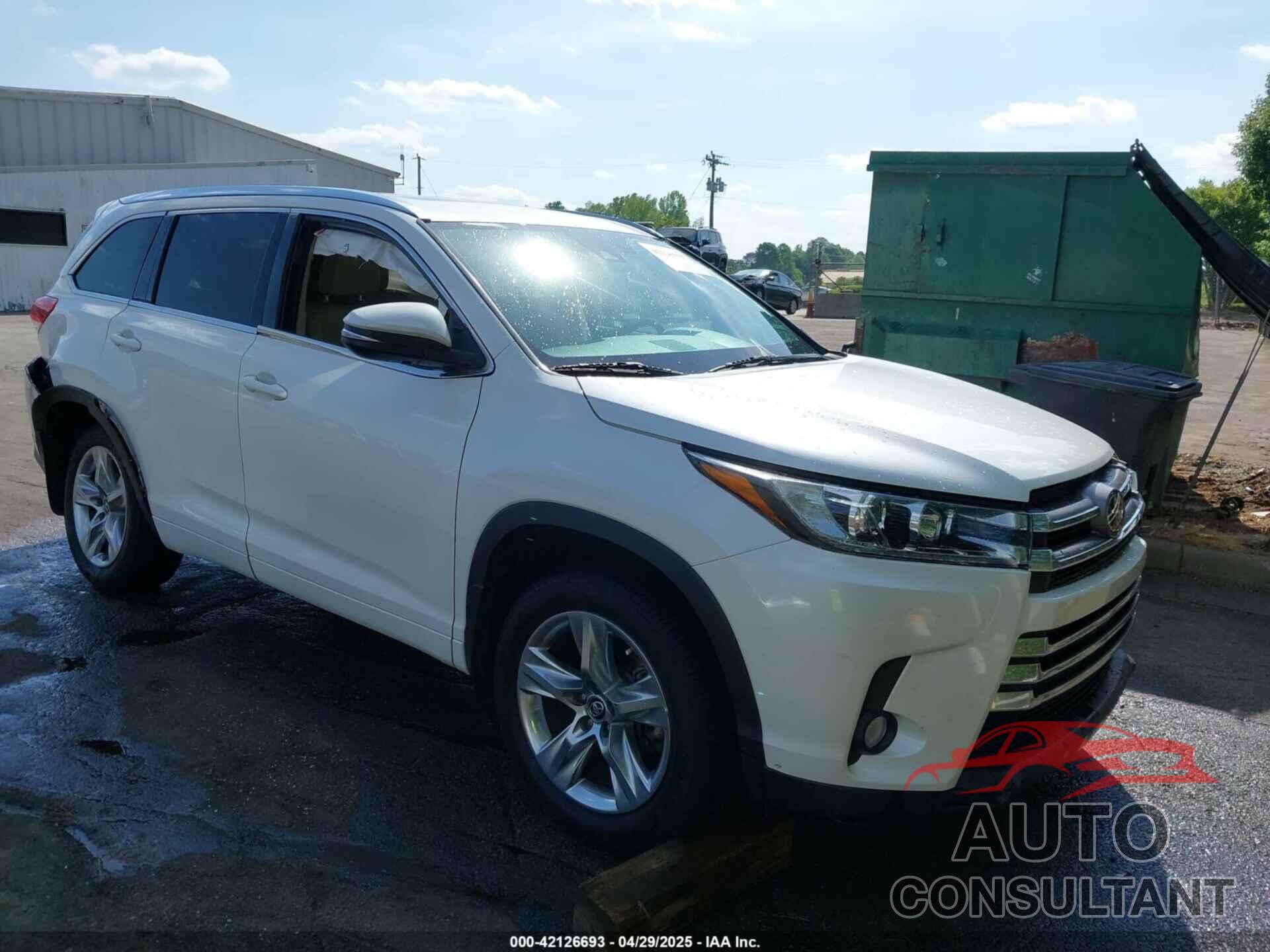 TOYOTA HIGHLANDER 2017 - 5TDDZRFH8HS389763