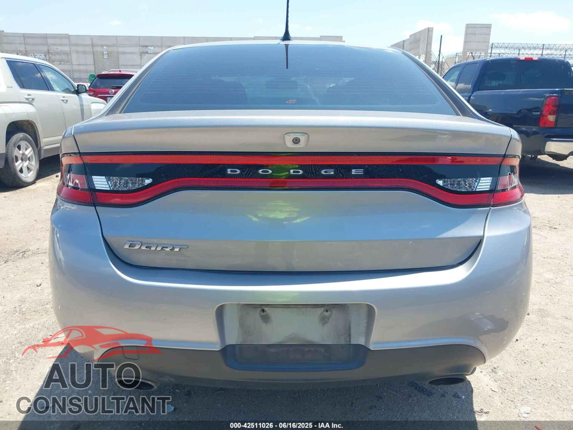 DODGE DART 2015 - 1C3CDFBB5FD301470