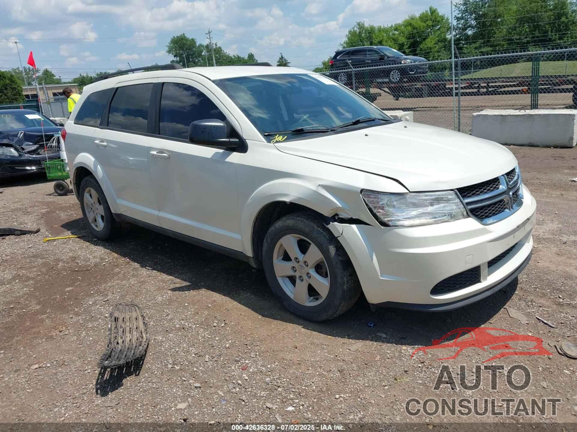 DODGE JOURNEY 2013 - 3C4PDCAB7DT516563