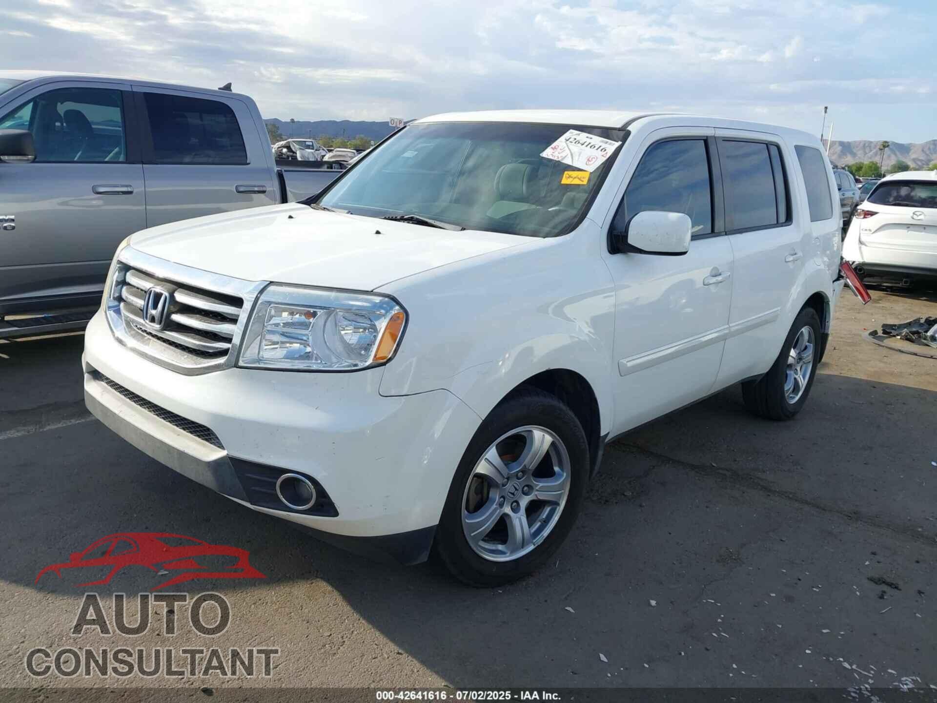 HONDA PILOT 2012 - 5FNYF3H43CB019027