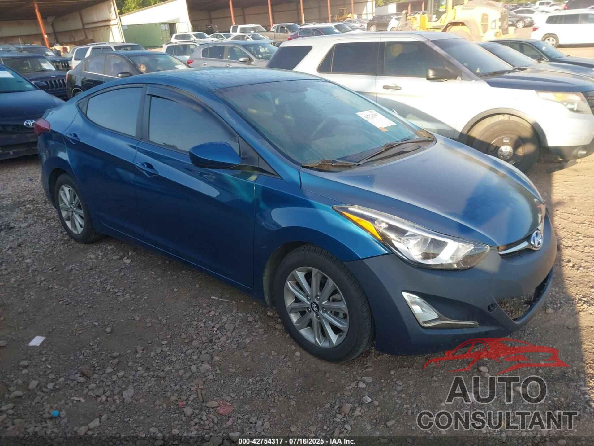 HYUNDAI ELANTRA 2014 - KMHDH4AE1EU065799
