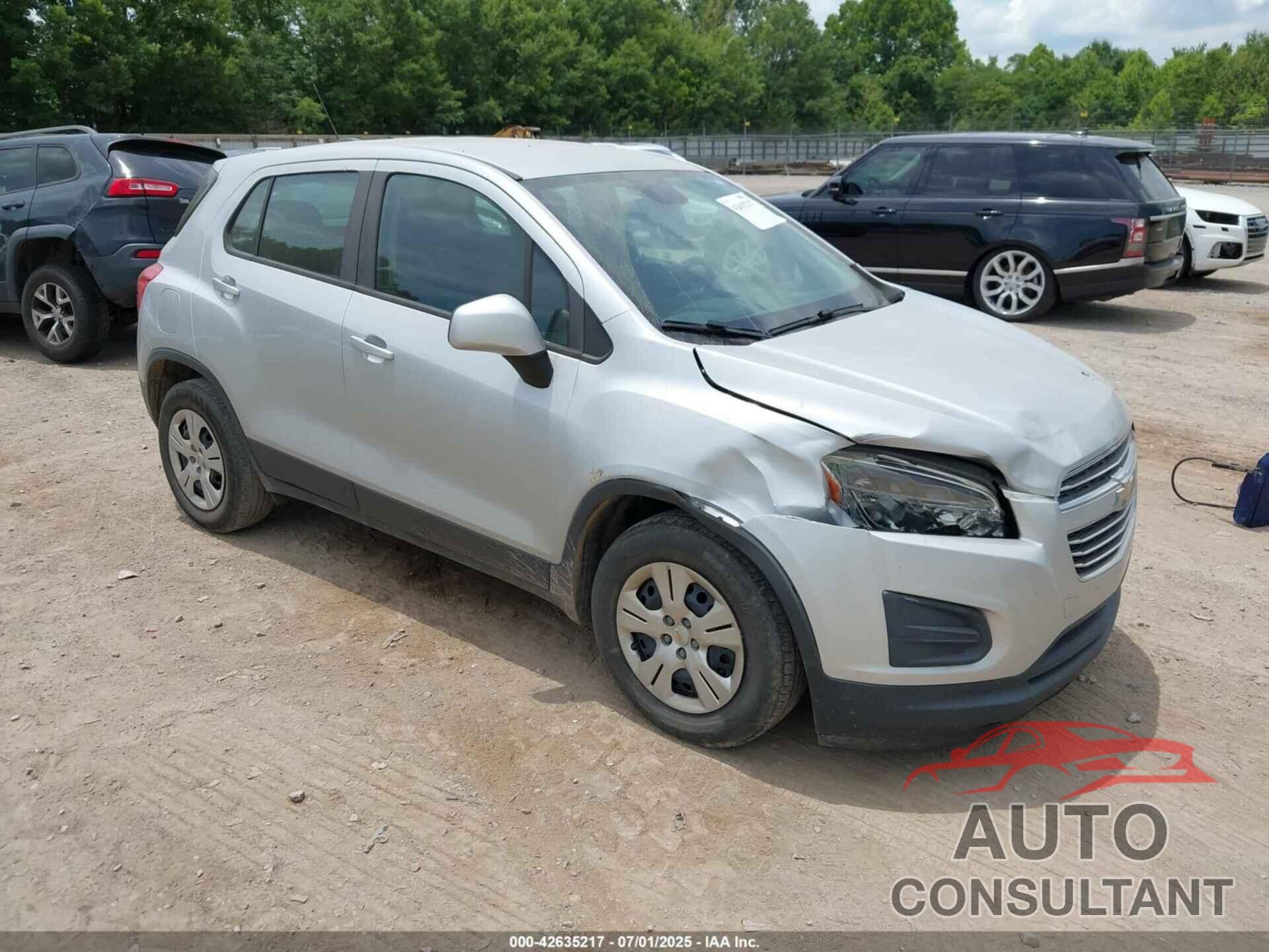 CHEVROLET TRAX 2016 - 3GNCJKSB3GL272812