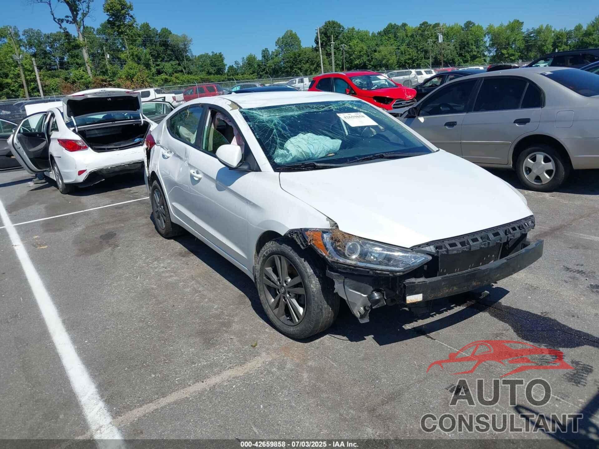 HYUNDAI ELANTRA 2018 - 5NPD84LF7JH334788