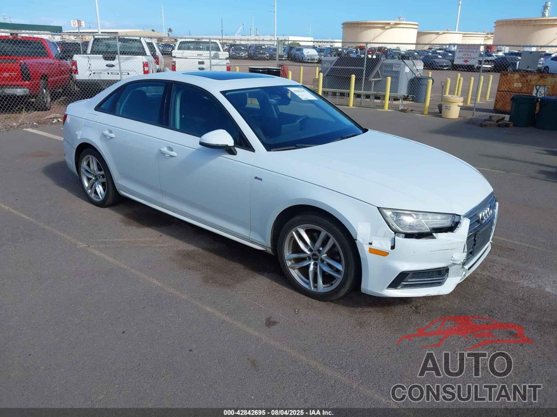 AUDI A4 2017 - WAUKMAF43HN043739