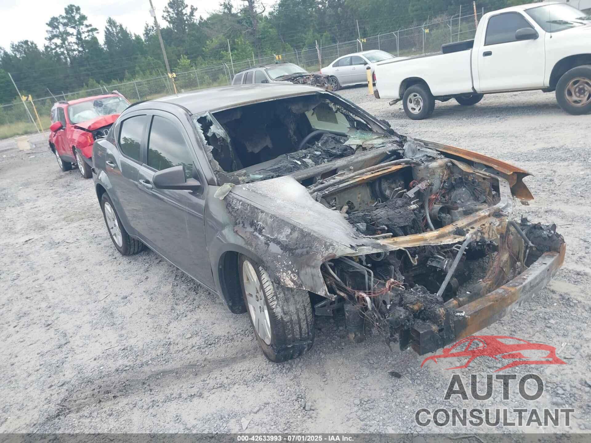 DODGE AVENGER 2012 - 1C3CDZAB6CN193255