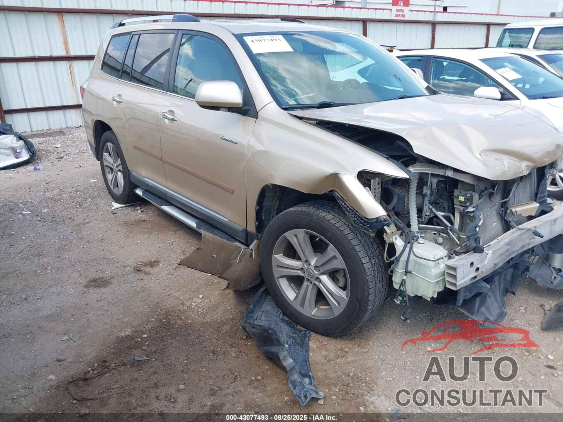 TOYOTA HIGHLANDER 2012 - 5TDYK3EH1CS050937