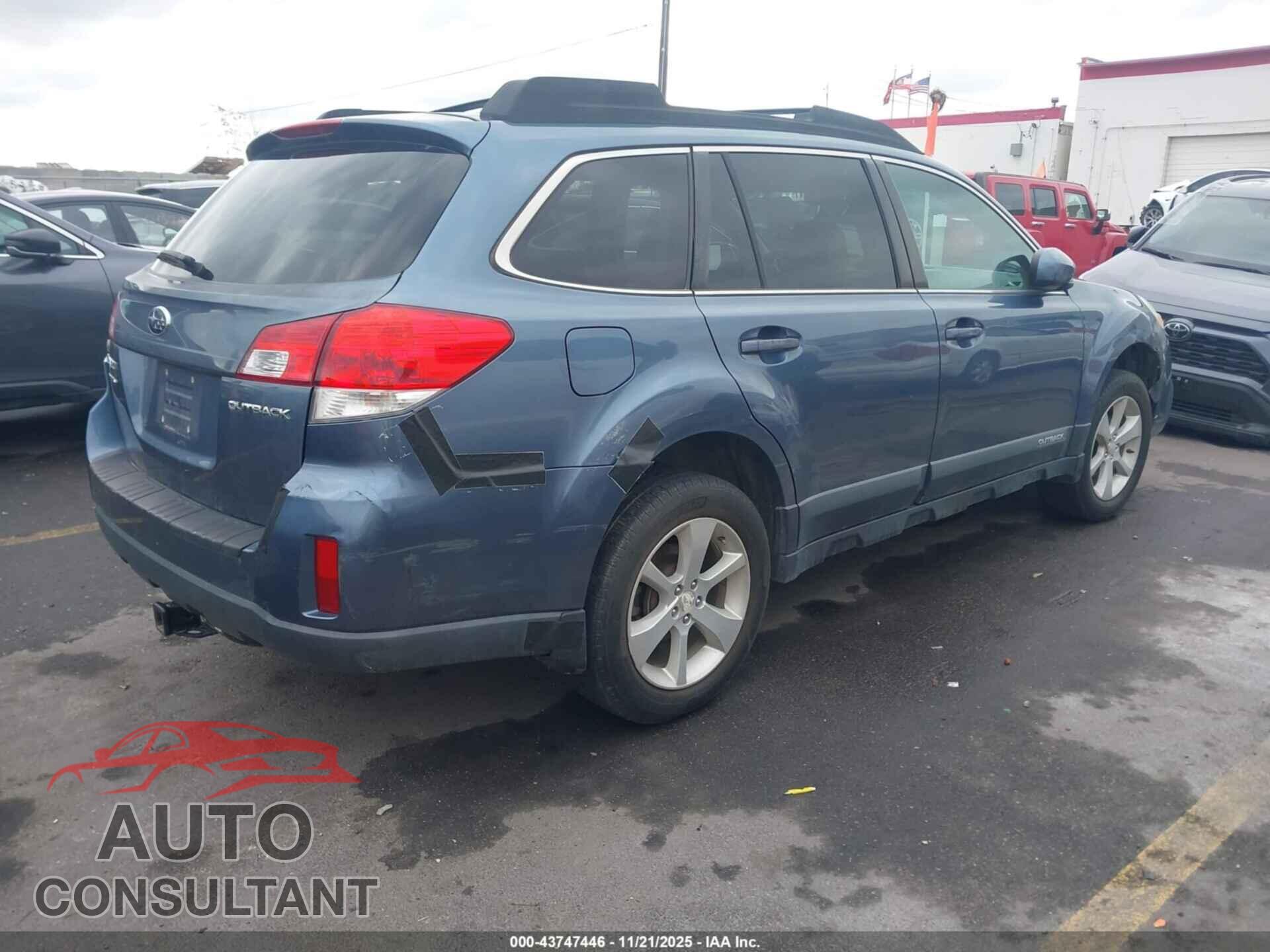SUBARU OUTBACK 2013 - 4S4BRCCC9D3306264