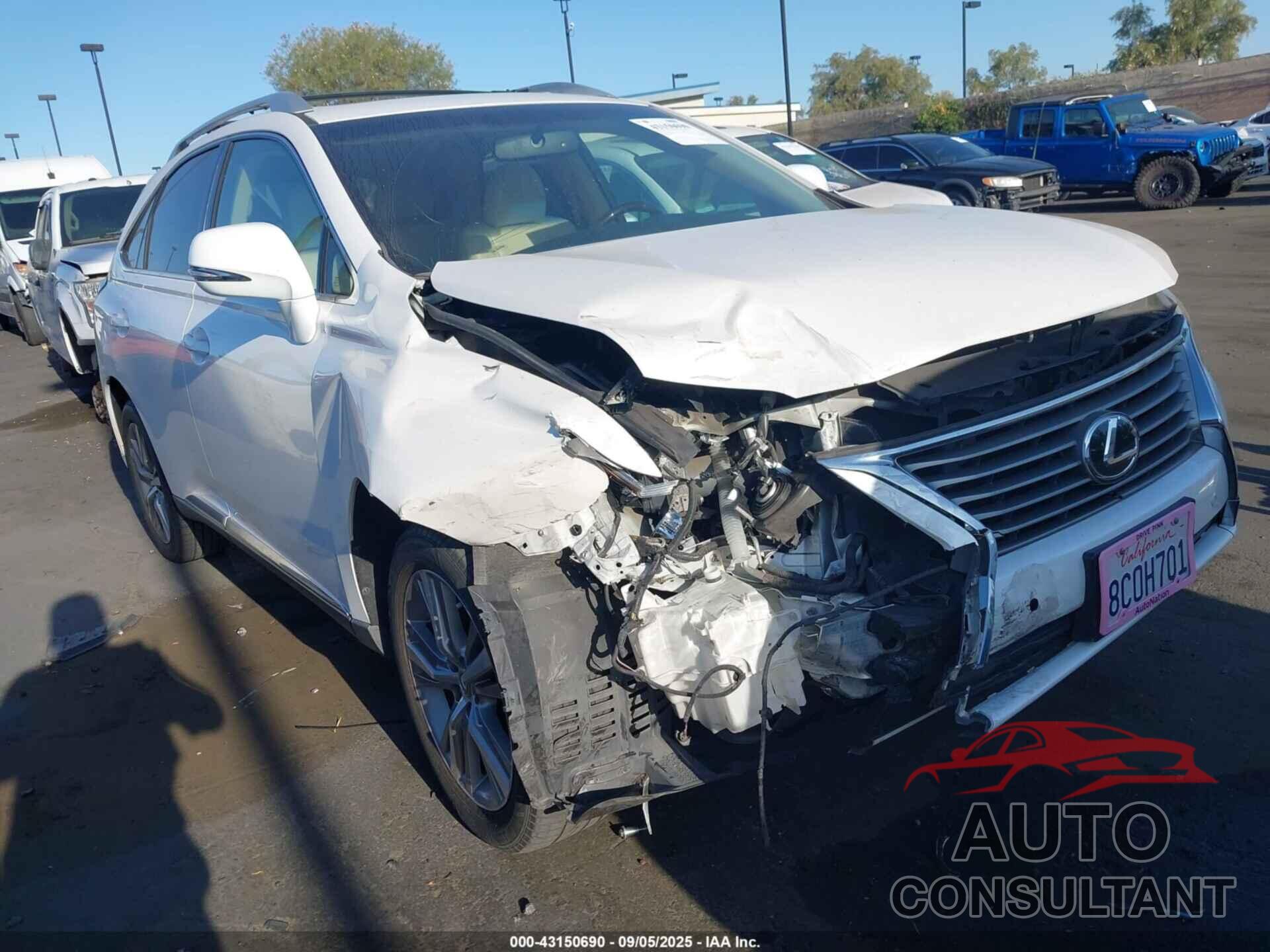 LEXUS RX 350 2015 - 2T2ZK1BA8FC186782