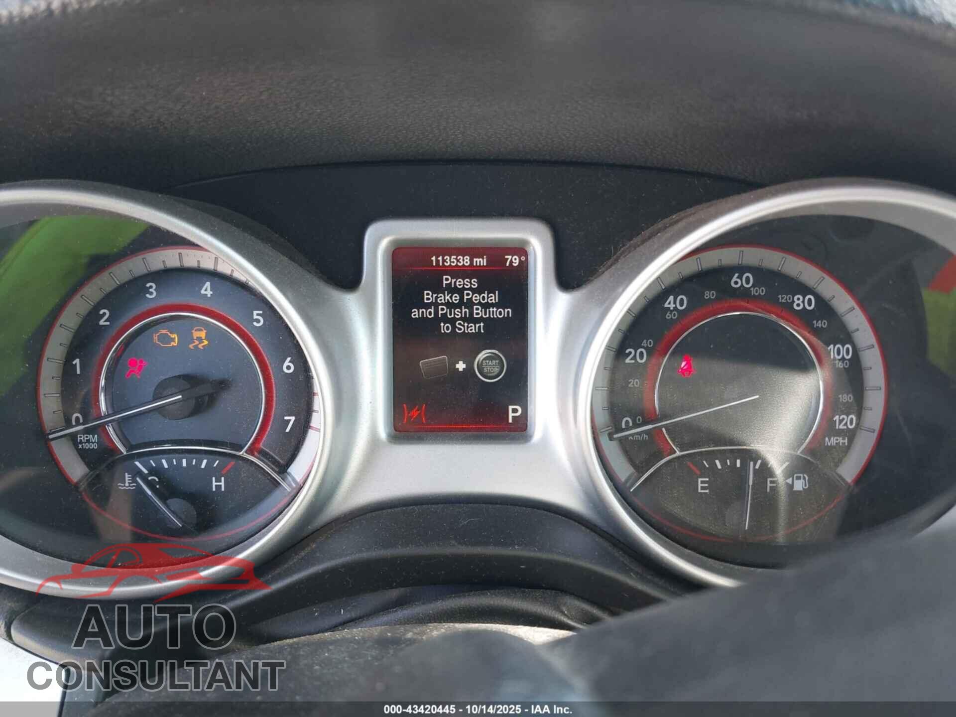 DODGE JOURNEY 2014 - 3C4PDCBB3ET112742