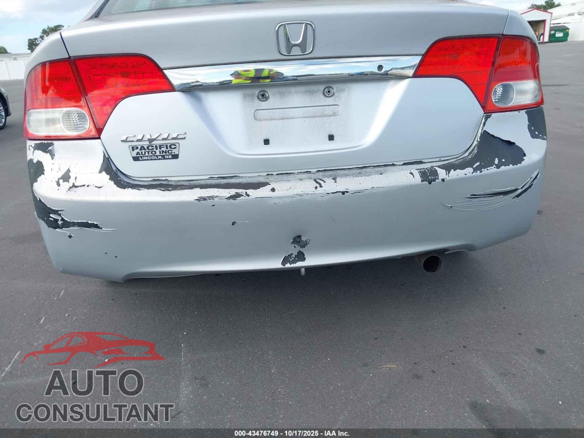 HONDA CIVIC 2010 - 19XFA1F5XAE069657