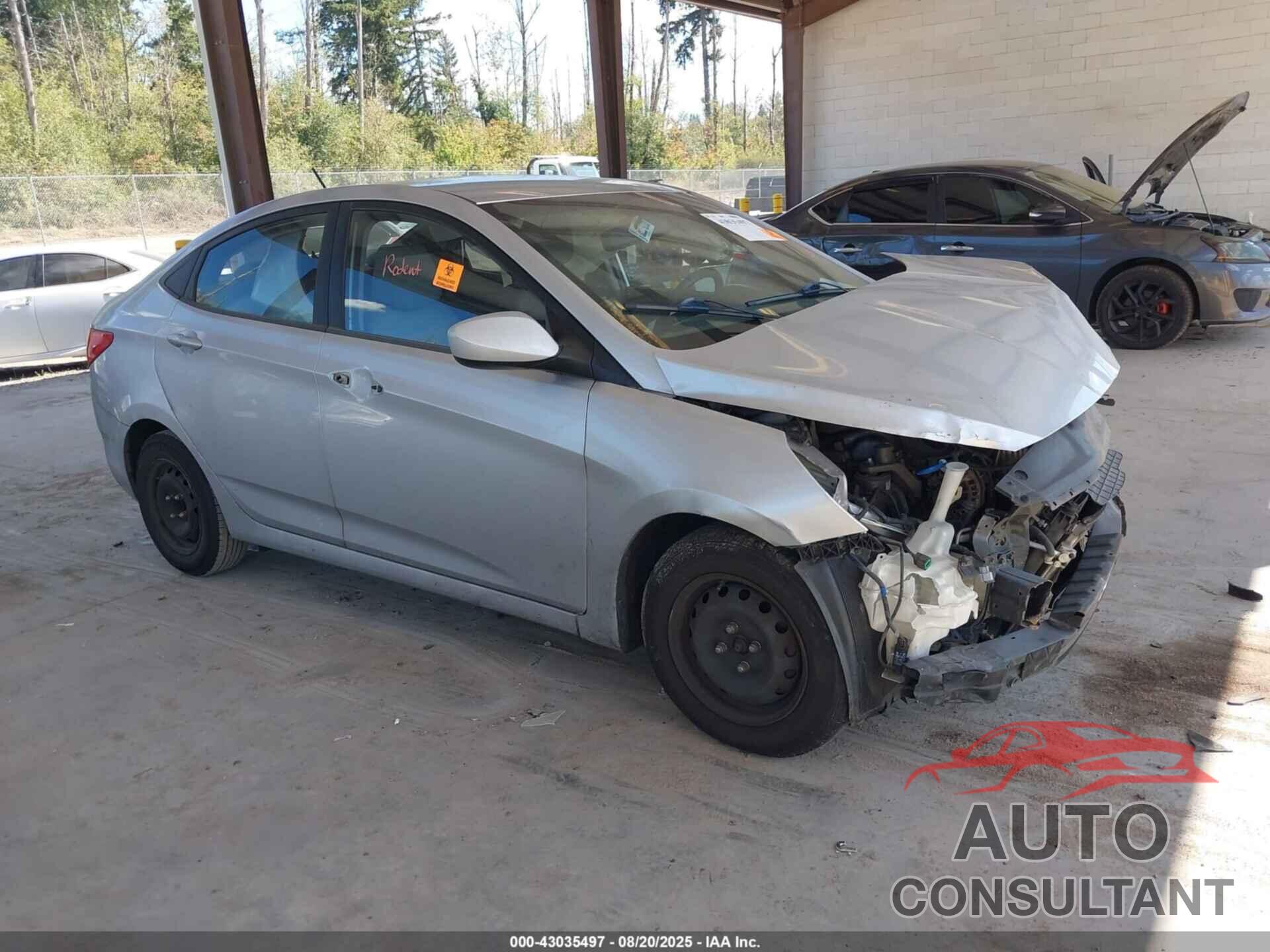 HYUNDAI ACCENT 2013 - KMHCT4AE6DU358350