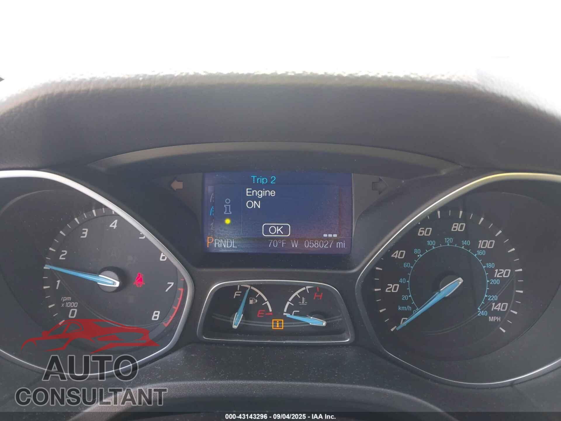 FORD FOCUS 2013 - 1FADP3F26DL290777