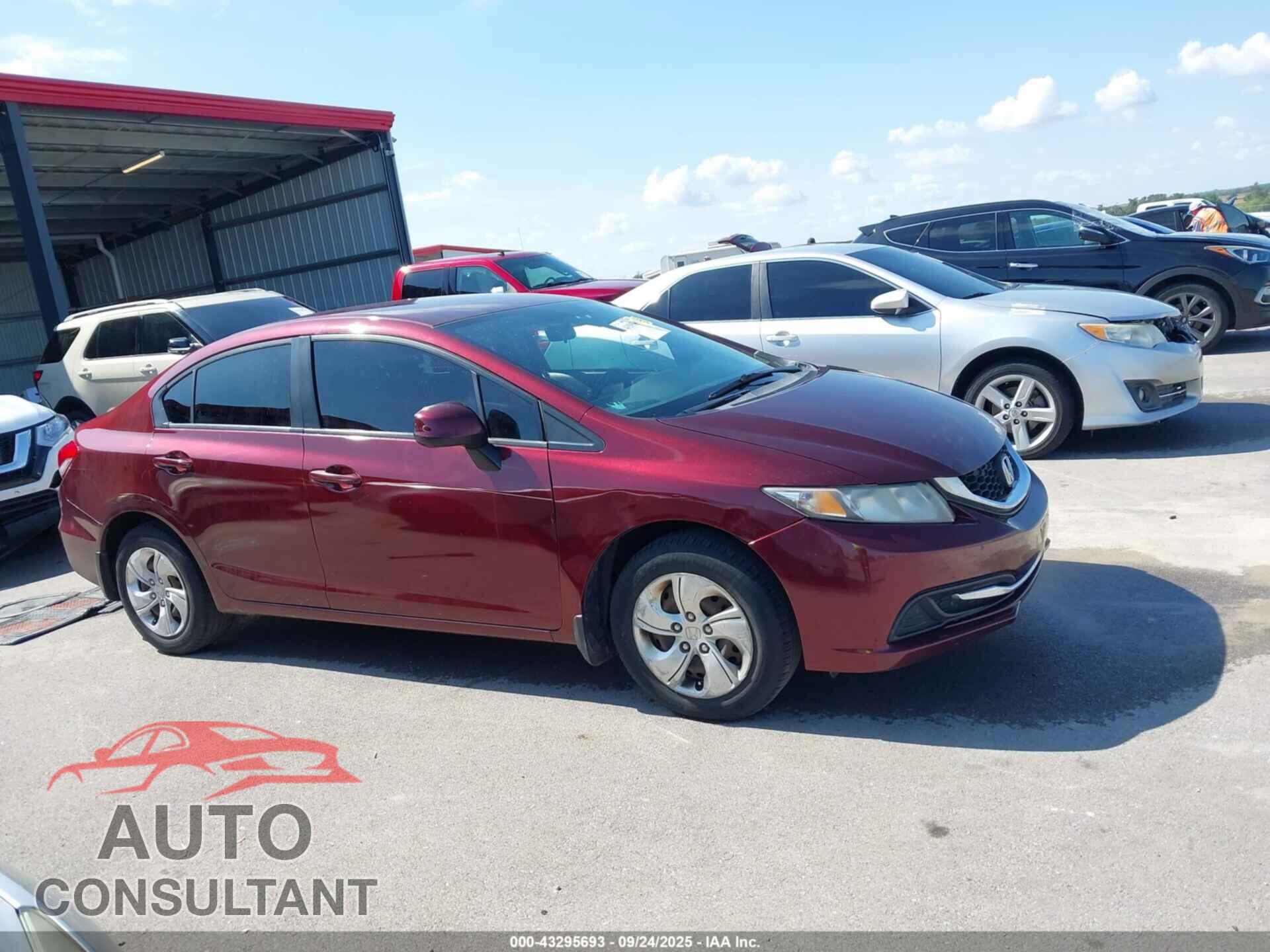 HONDA CIVIC 2013 - 19XFB2F5XDE054258