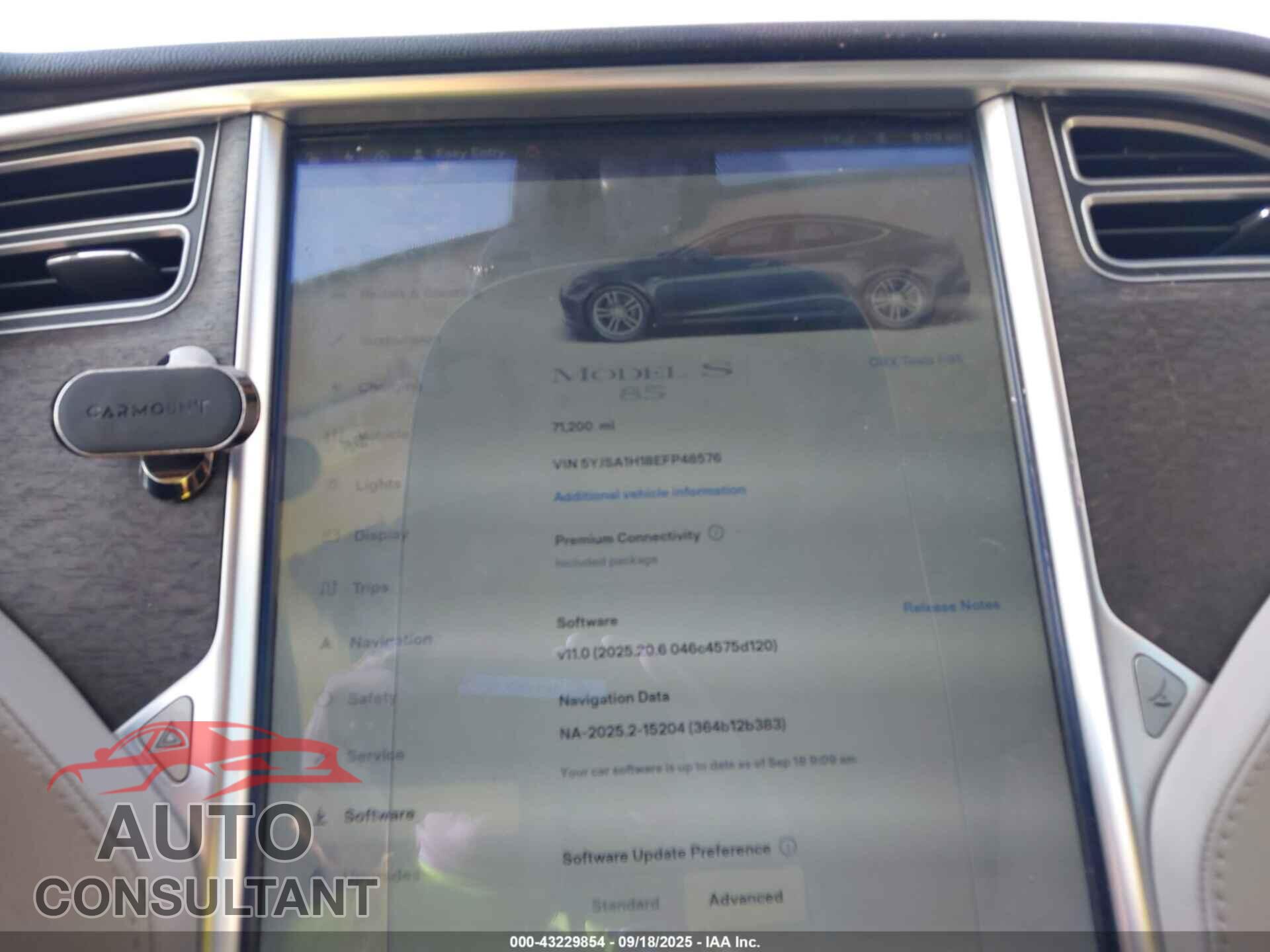 TESLA MODEL S 2014 - 5YJSA1H18EFP48576