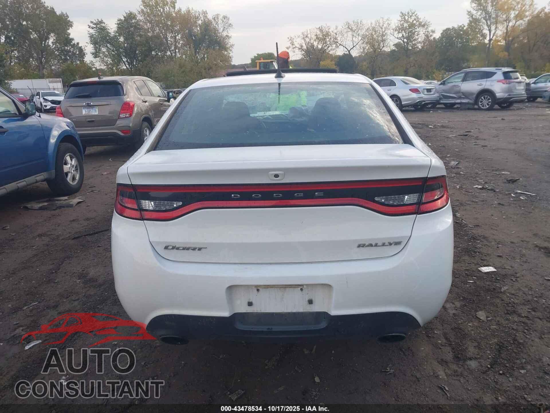 DODGE DART 2015 - 1C3CDFBB7FD182191
