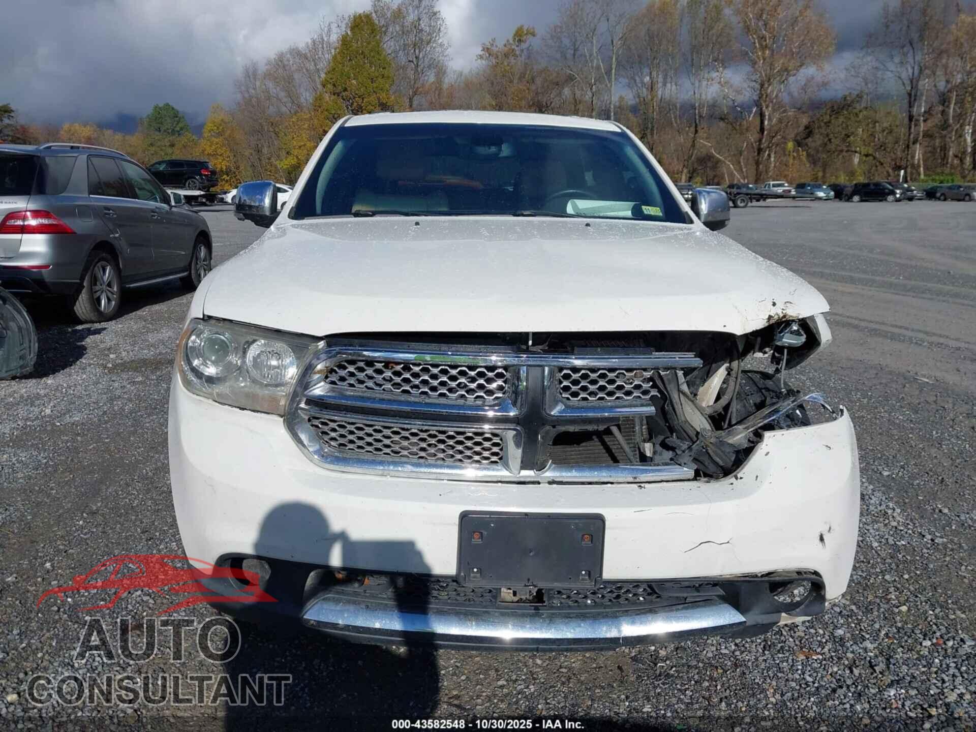DODGE DURANGO 2012 - 1C4SDHETXCC105937