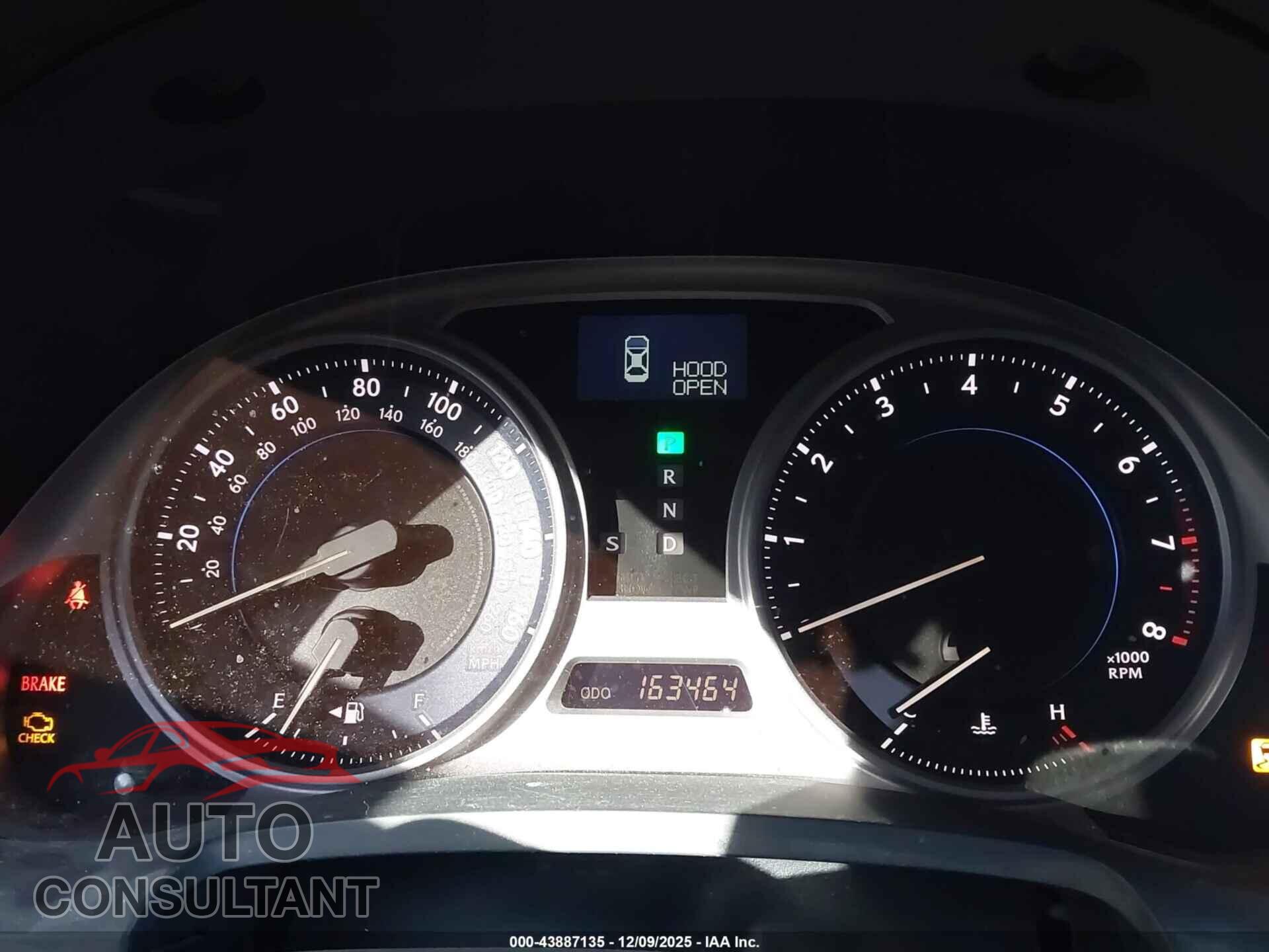 LEXUS IS 250 2010 - JTHBF5C24A2098259