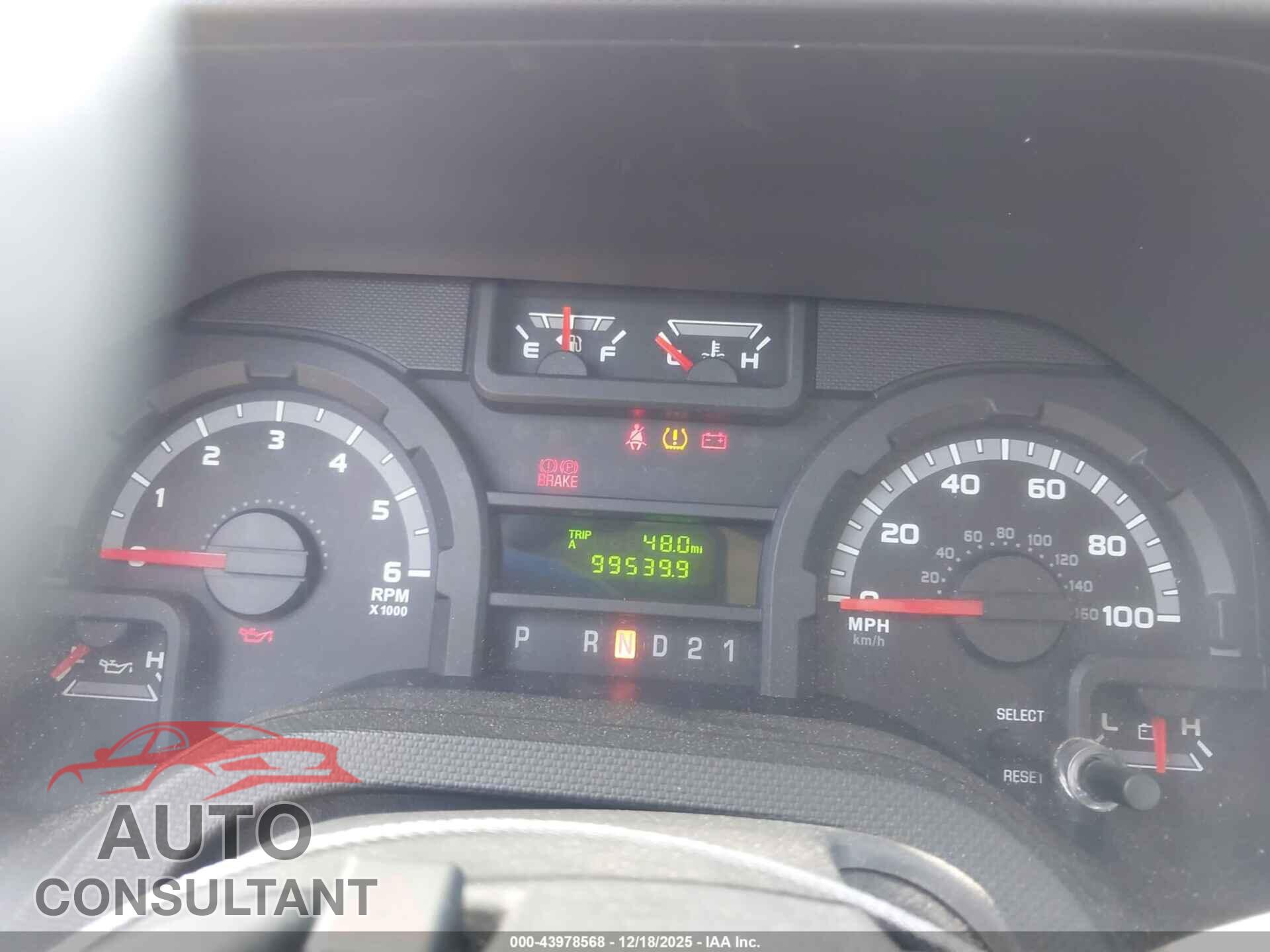 FORD E-350 SUPER DUTY 2013 - 1FBSS3BL9DDA07964