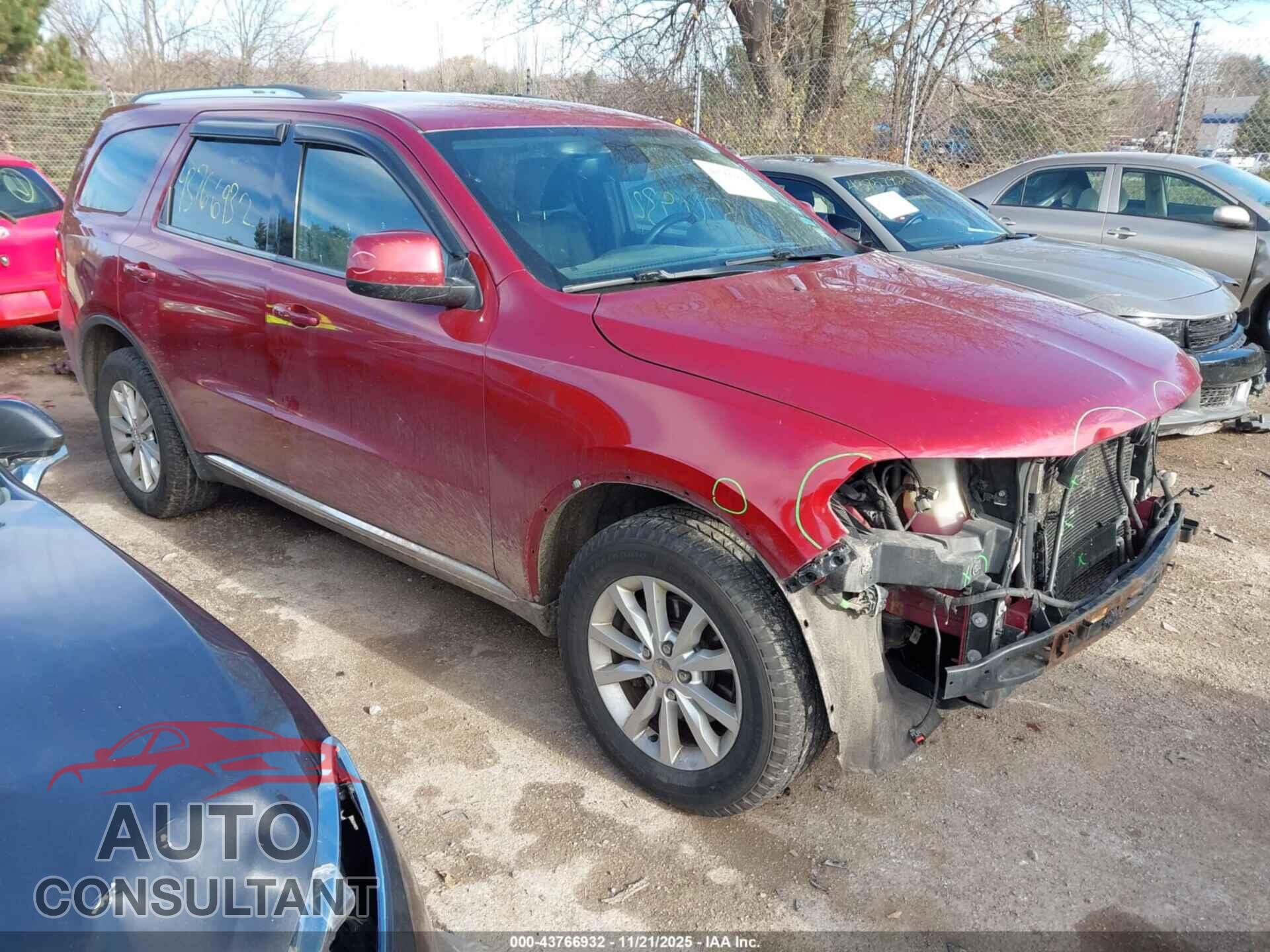 DODGE DURANGO 2014 - 1C4RDJAG3EC349589