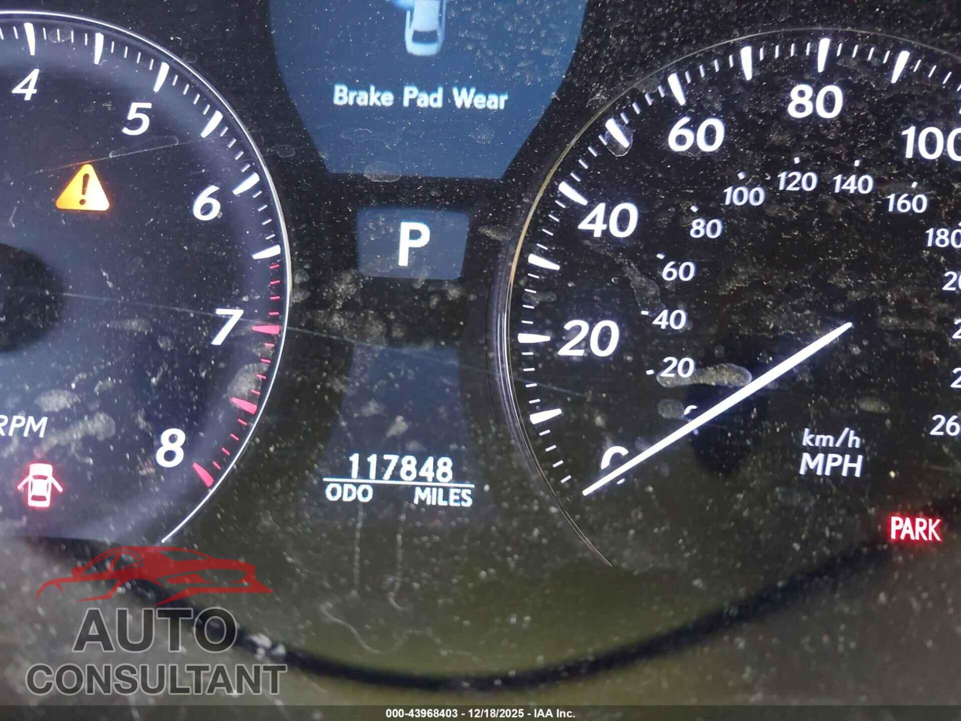 LEXUS LS 460 2009 - JTHBL46F495090982